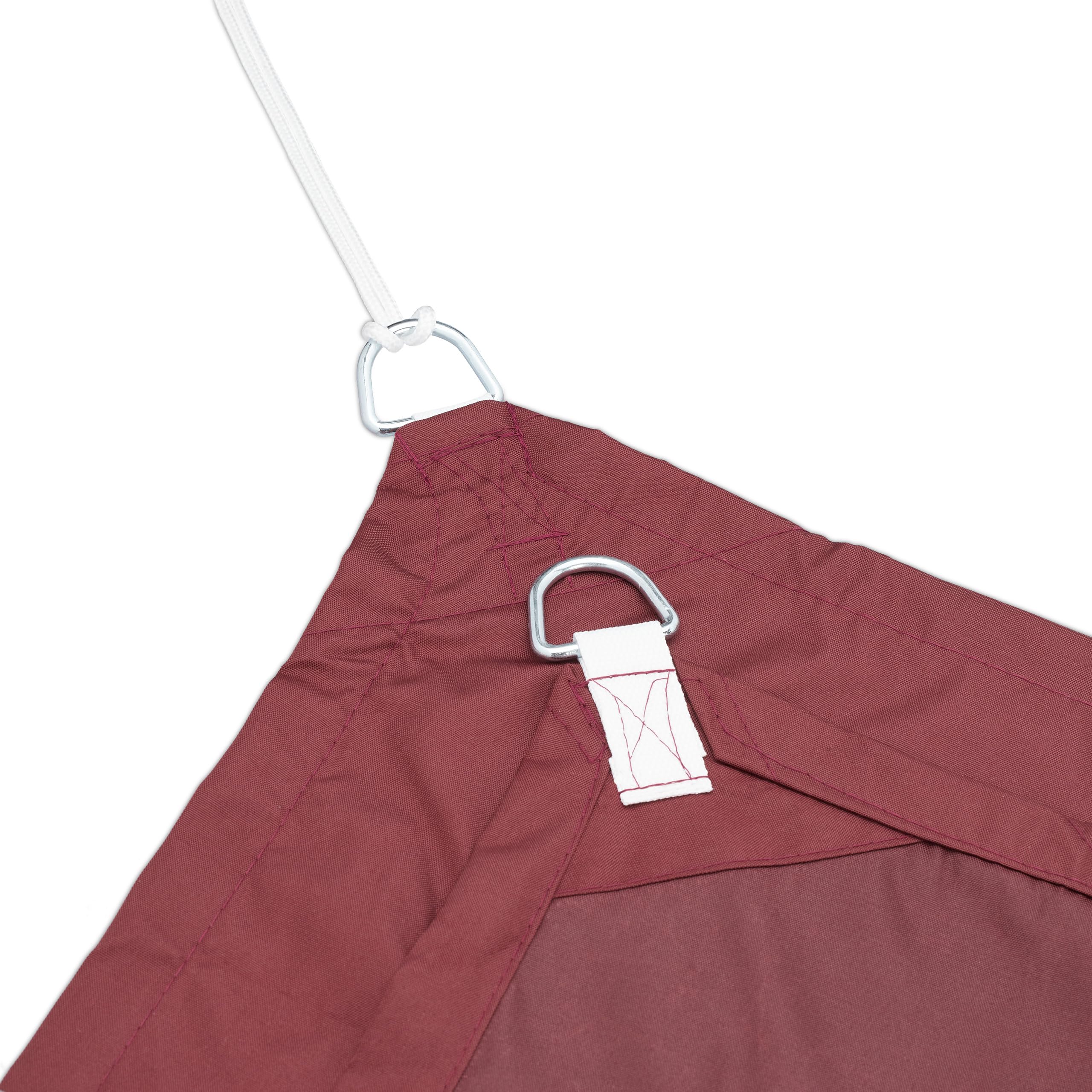 Relaxdays Tenda da Sole per Esterni Rettangolare, Idrorepellente, Anti UV, Terrazza e Giardino, 3,5 x 4,5 m, Bordeaux