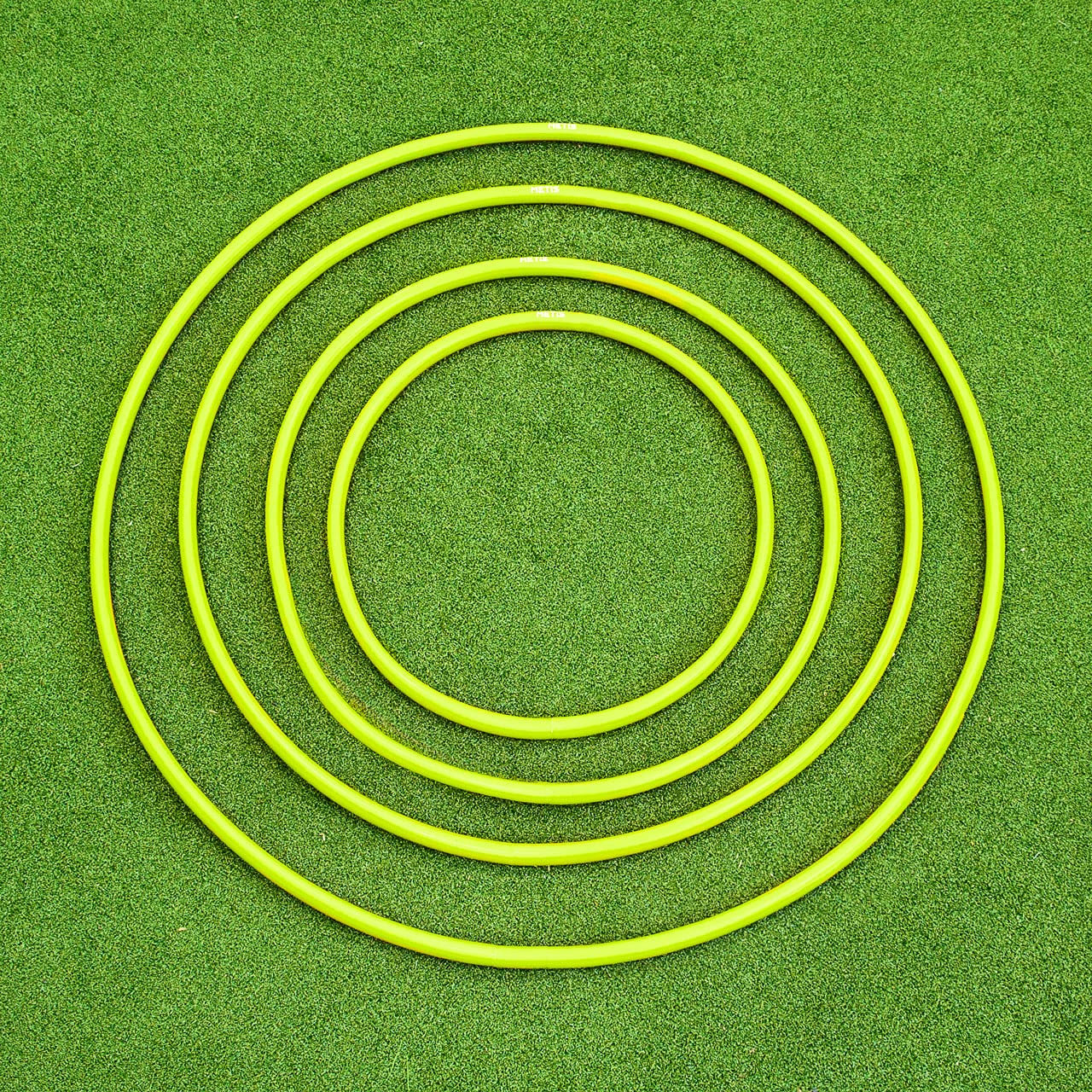 METIS Aro de Hula Hoops - Fitness, Danza y Ejercicio | Paquete de Aros 6 o 12 - Varias Opciones de Color | Tamaños de Aro: 45 cm, 60 cm, 76 cm y 92 cm | Ejercicio para ninos y Adultos