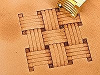 Vista 2 de Sello artesanal de cuero de tejido de cesta de celosía de paja #75