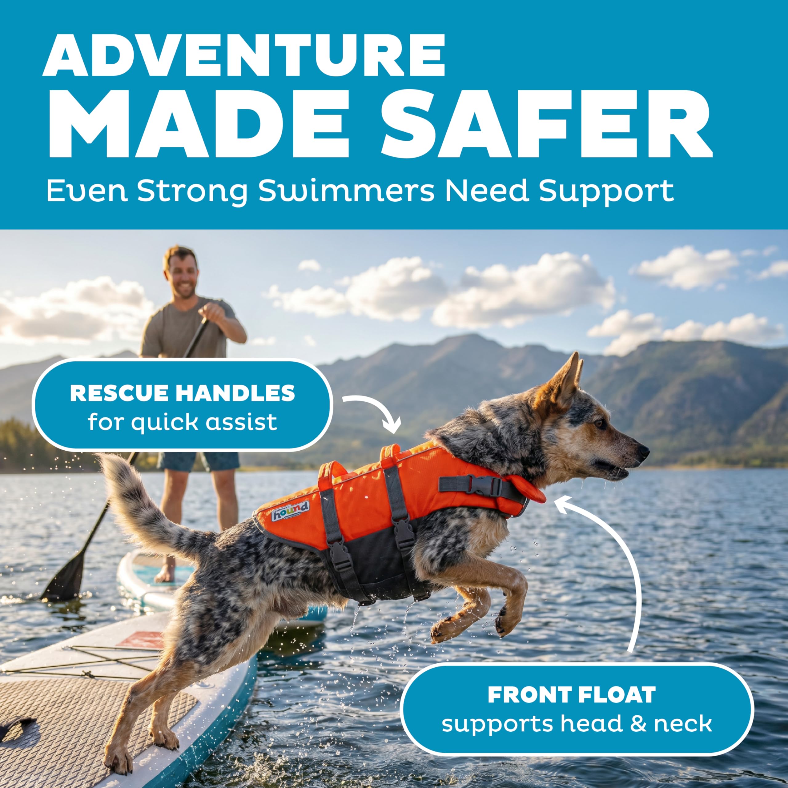 Amazon | アウトワードハウンド 犬用ライフジャケット最新型 (オレンジ