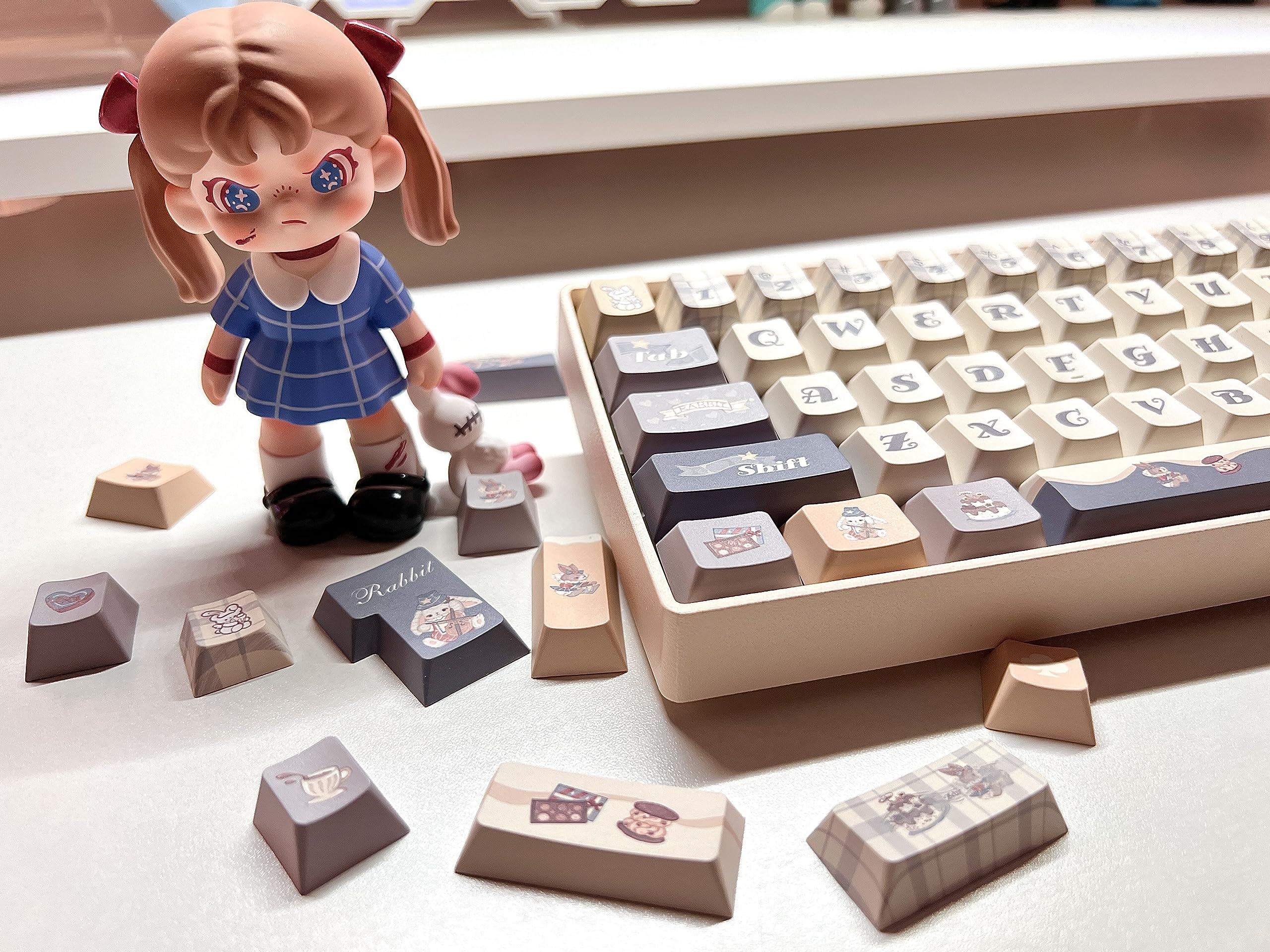 Amazon | daixiahu アリスラビットテーマキーキャップセット 141