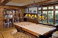 Vista 2 de TOCHIC Luz rústica para mesa de billar para sala de juegos, cueva de hombre, club, bar, comedor, isla de cocina