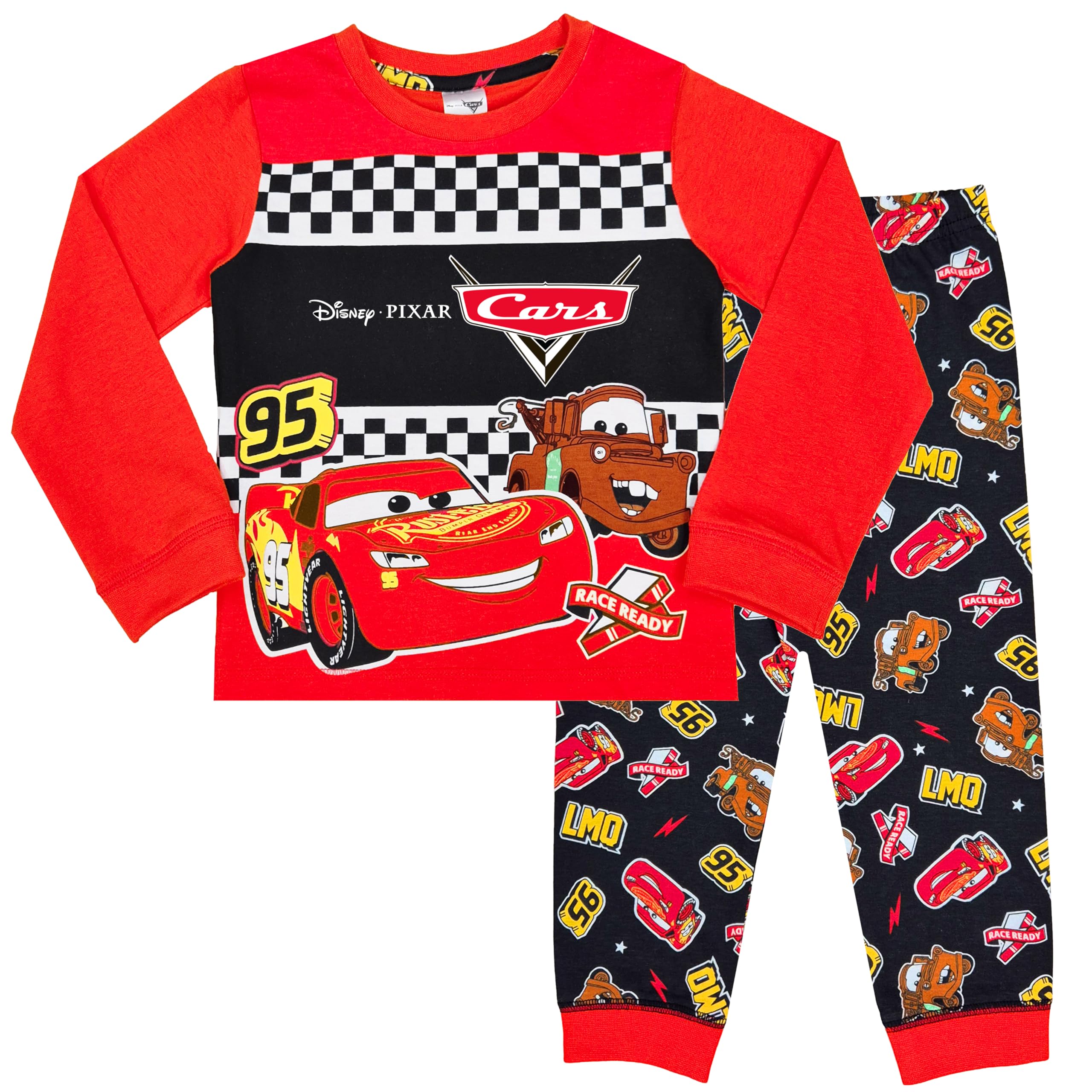 Disney Boys Logo Cars Pjs Cars Pyjamas Lightning Mcqueen Character Pjs (, 2-3 Years)