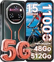 OUKITEL WP55 Pro 5G Telephone Portable Incassable - Android 15, 48Go+512Go/TF2To Smartphone Incassable, 120Hz 6.6"FHD+ 2.4K,108MP+32MP+8MP Vision Nocturne 11000mAh 33W IP68/IP69K,Dual SIM/NFC/OTG 2025