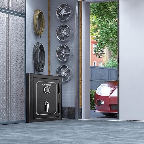 Miniatura 7 de Barska 3.51 Cu. Ft. Fireproof Safe  Digital PIN Lock Vault with 30 Min Fire Rating  1400F, 3 Steel Deadbolts, Adjustable Shelves & Carpeted Interior