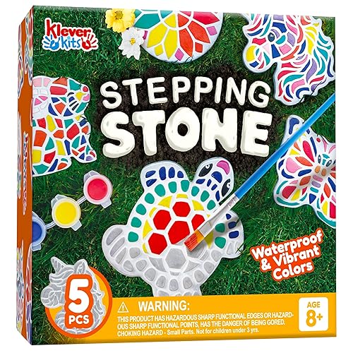 Klever Kits Stepping Stones Painting Kit for Kids - Paint