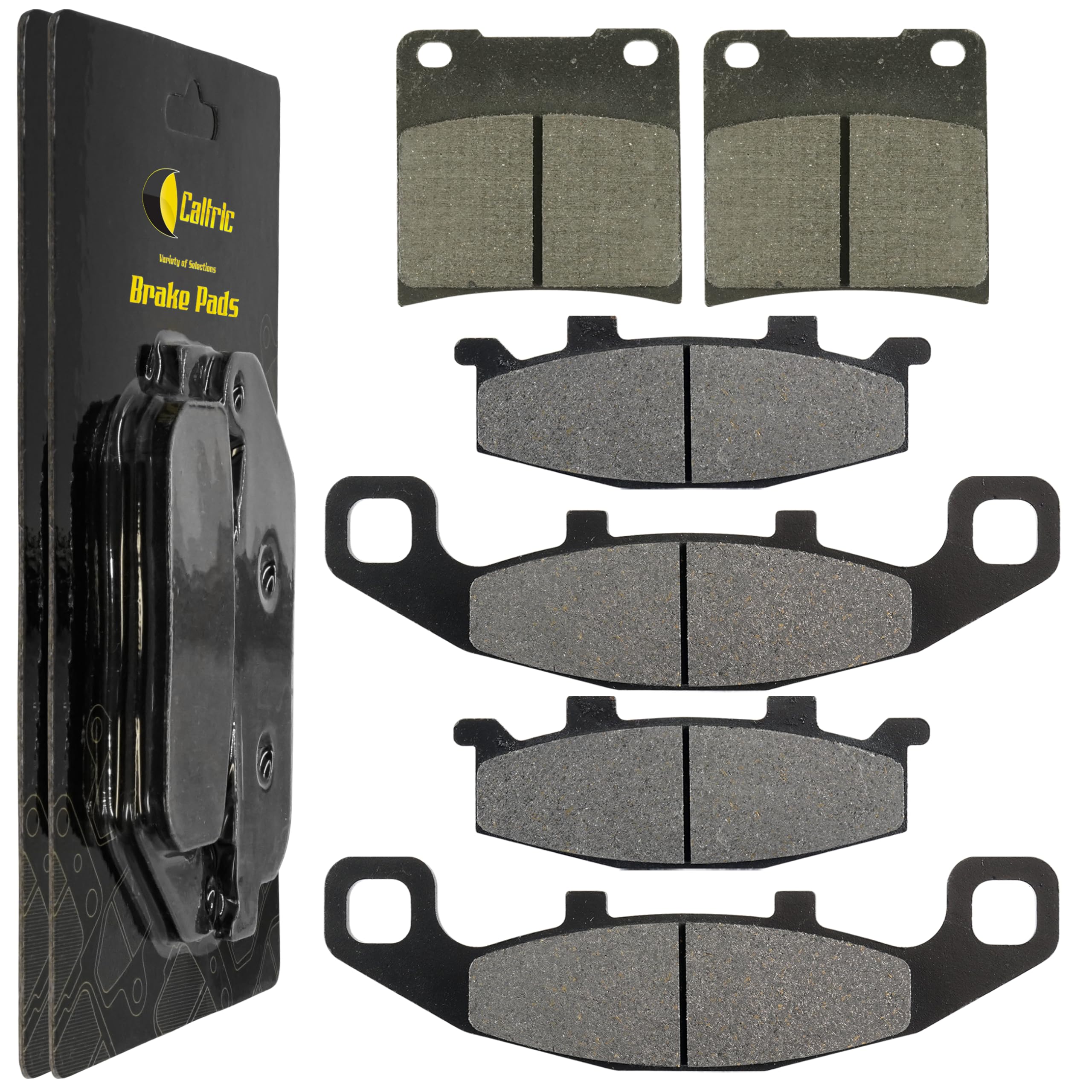 Caltric Front & Rear Brake Pads Compatible with Suzuki GSX1100 GSX1100G 1991 1992 1993