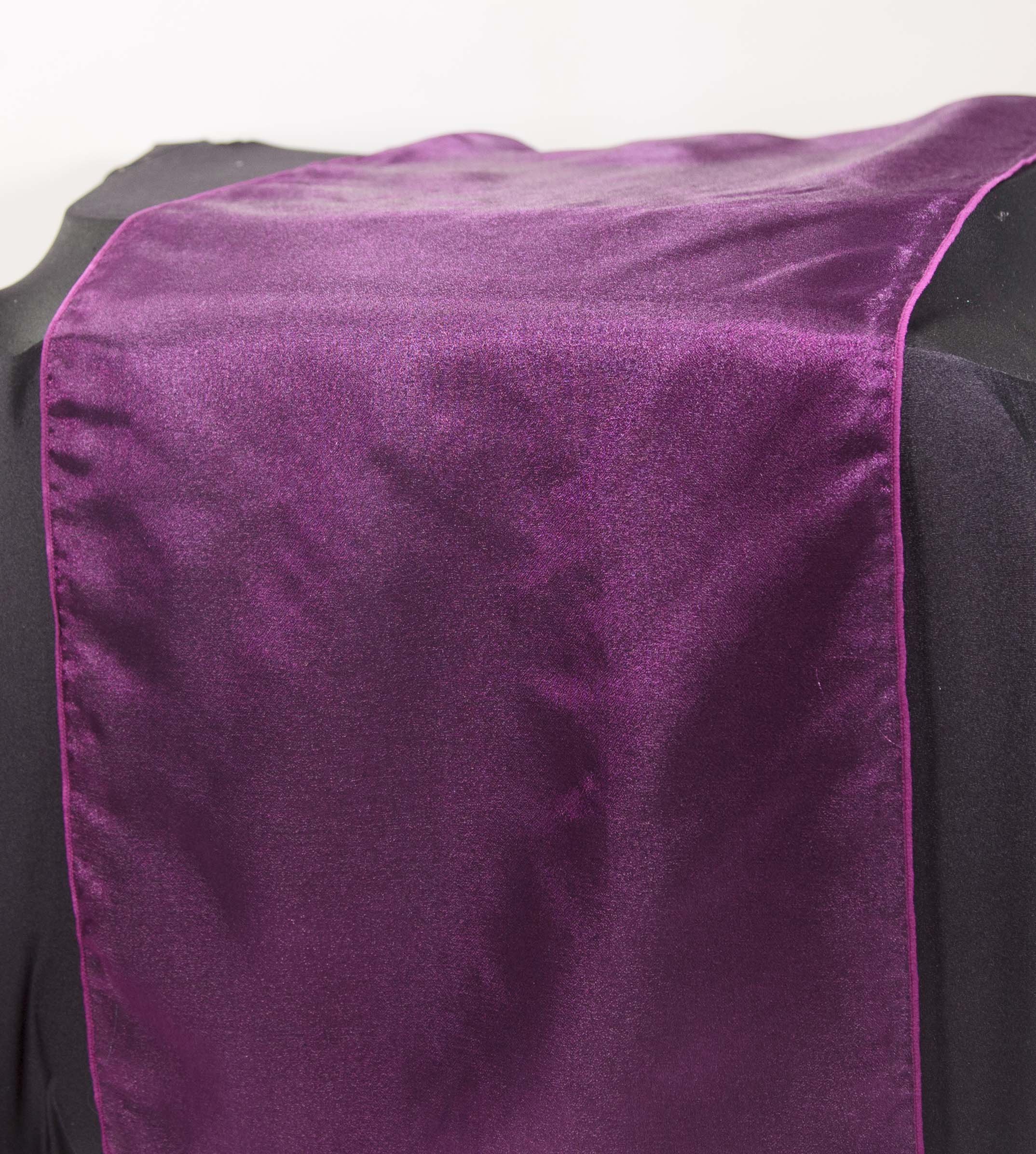 Organza Table Runners - Wedding Decor Party Events - Matching Sashes Available (Ultra Burgundy)