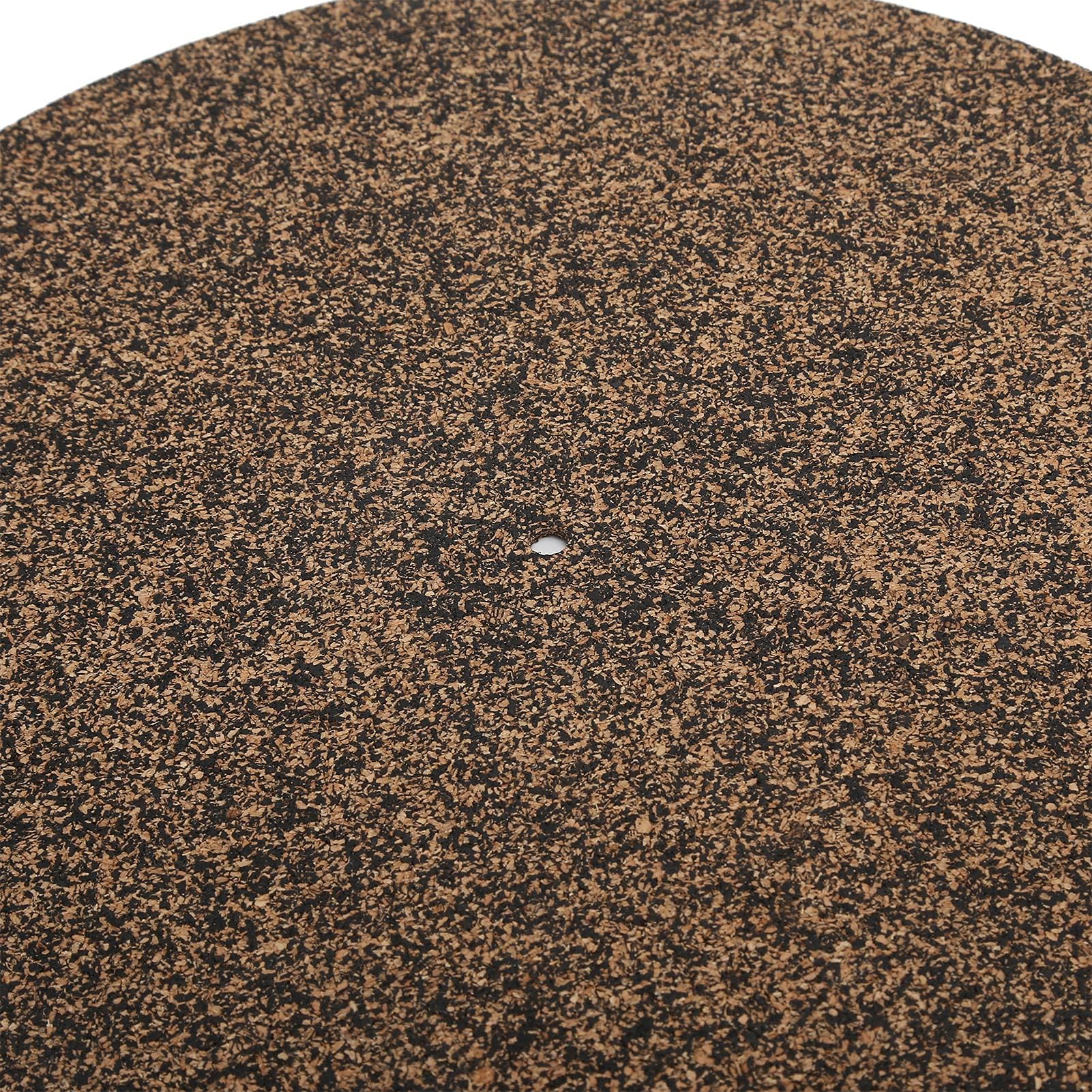 12-calowa Winylowa Mata Gramofonowa, Korkowa Mata Gramofonowa Cork Slipmat do Płyt LP, Antypoślizgowa Antystatyczna Mata Korkowa Redukuje Hałas Korek do Domowych Gramofonów Wystrój i Wyposażenie DJ-ów
