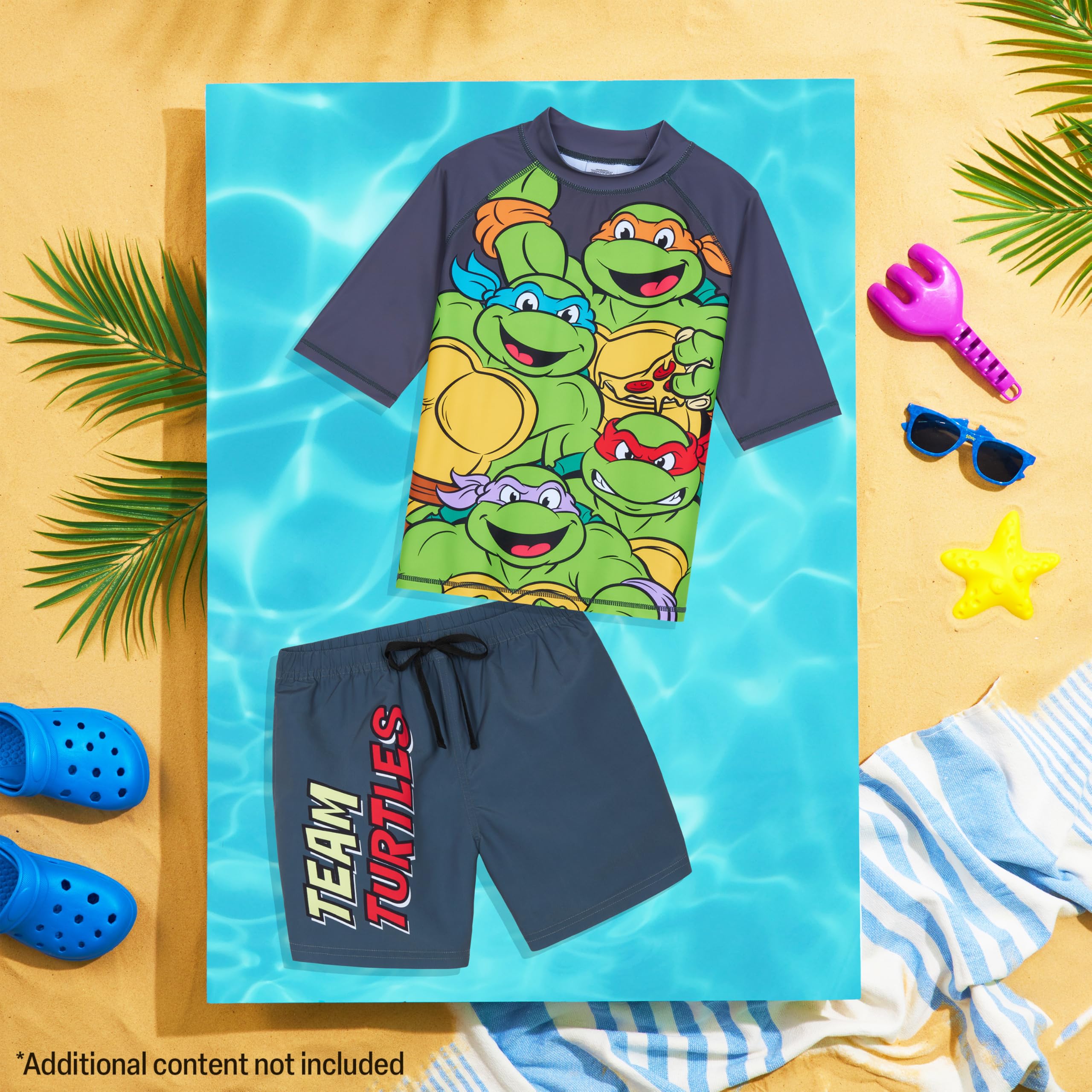 Get Trend Conjunto de Bañador Niño Bañador Natacion Adolescente Set de Baño 2 Piezas con Camiseta y Pantalones Cortos