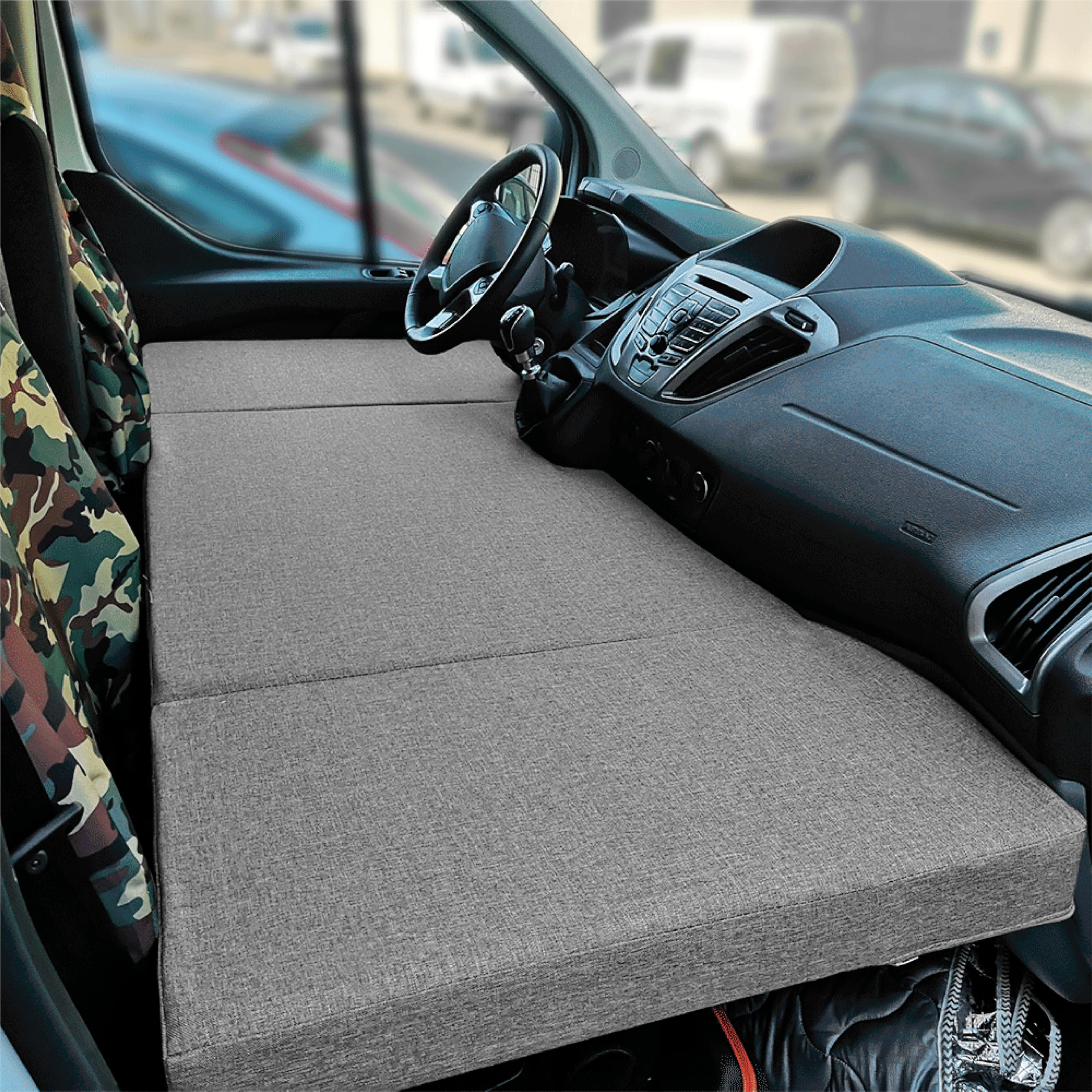 kfoam.es - Matelas pliable gris pour banquette avant de Ford Transit (+2013)