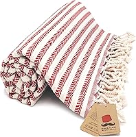 Vista 45 de Bazaar Anatolia Toalla de playa turca – 100% algodón, secado rápido, toalla a rayas sin arena para baño y campamento – De gran tamaño 71 x 39