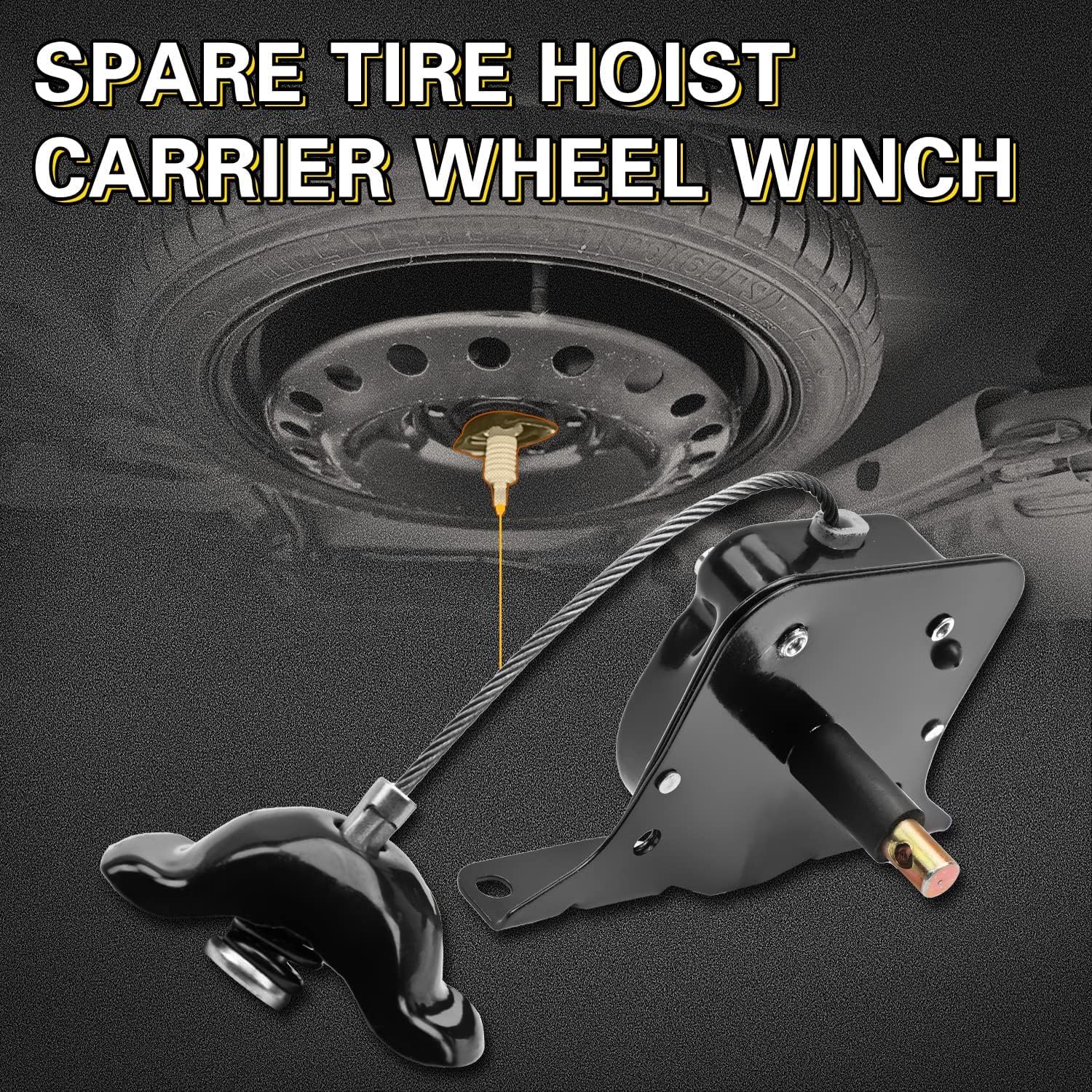 924-501 Spare Tire Hoist Assembly Carrier Fit for Chevrolet S10 1994-2004 | Fit for GMC Sonoma 4WD 1994-2004 | Replace # 15740950