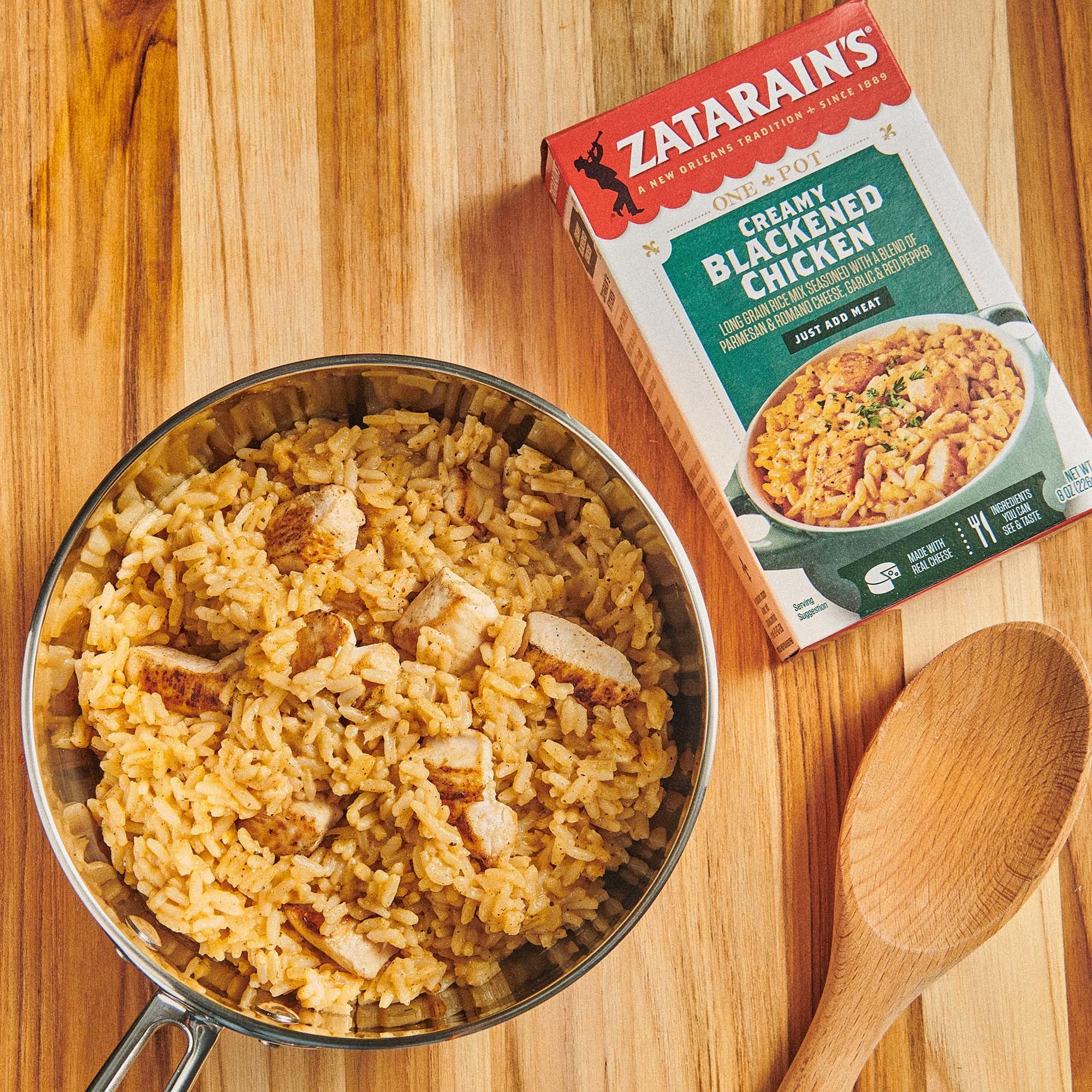 Zatarain's Creamy Blackened Chicken Rice Mix, 8 oz (Pack of 8)
