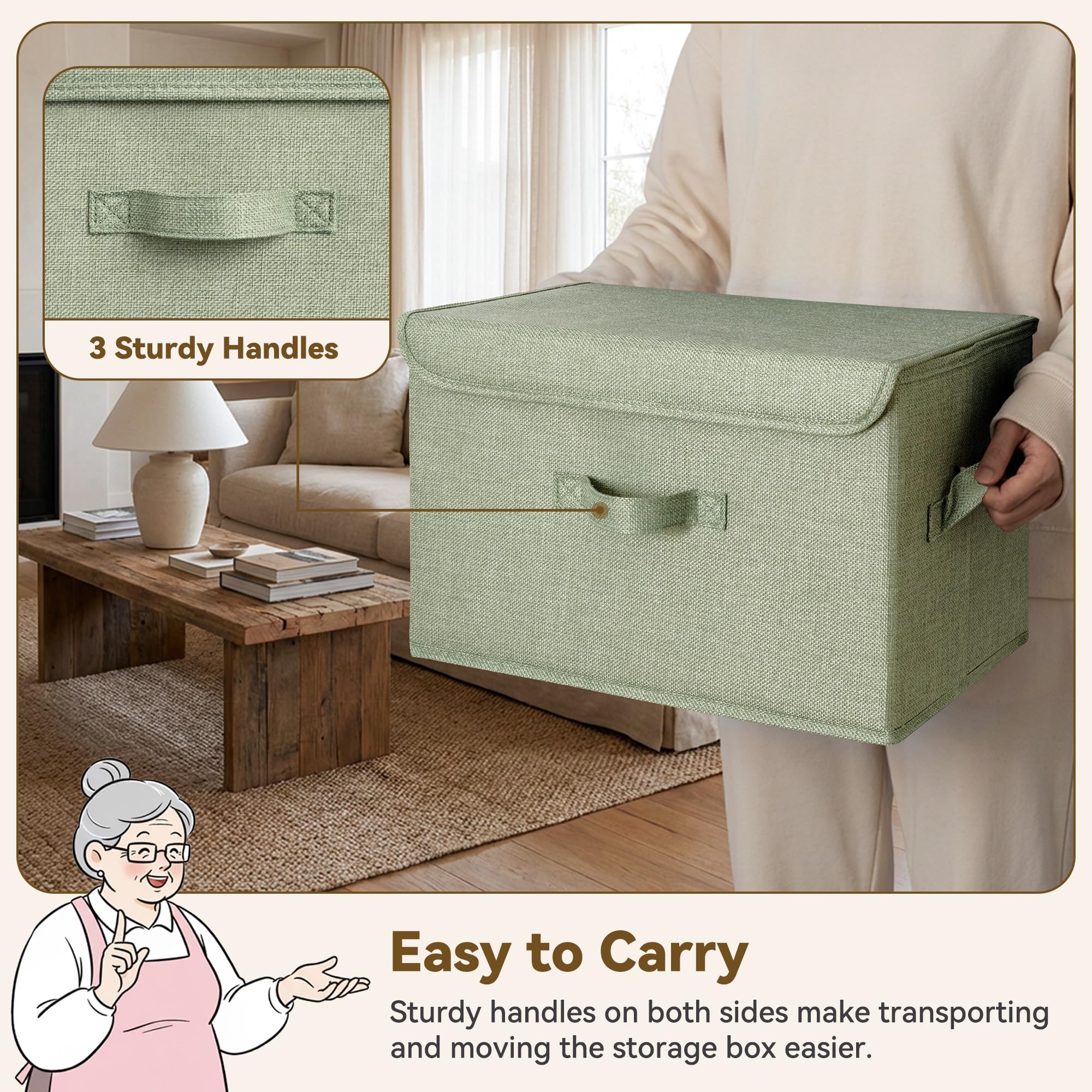 The Best Storage Bins for a Closet (2026) 3 GRANNYSAYS GRANNY SAYS Storage Bins with Lids, Decorative Storage Boxes, Clothes — product photo