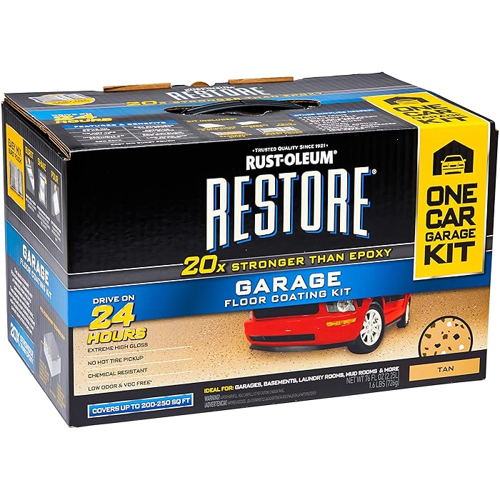 Buy Rustoleum Garage Epoxy Floor Kit, Restore Polycuramine Epoxy Garage