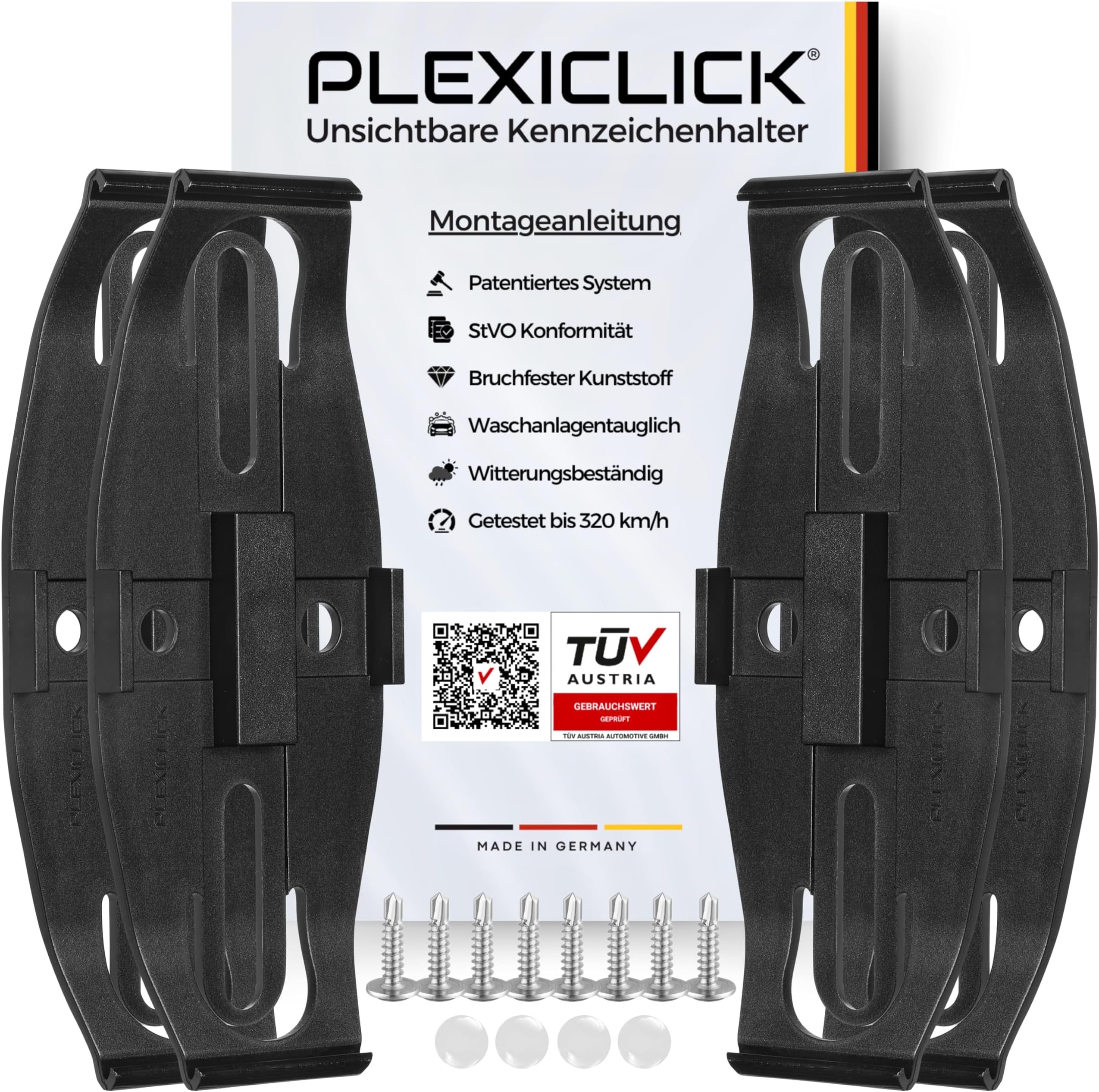 SEVOLY Kennzeichenhalter Mit Fernbedienung | Elektrischer Flipper Für EU-Nummernschilder