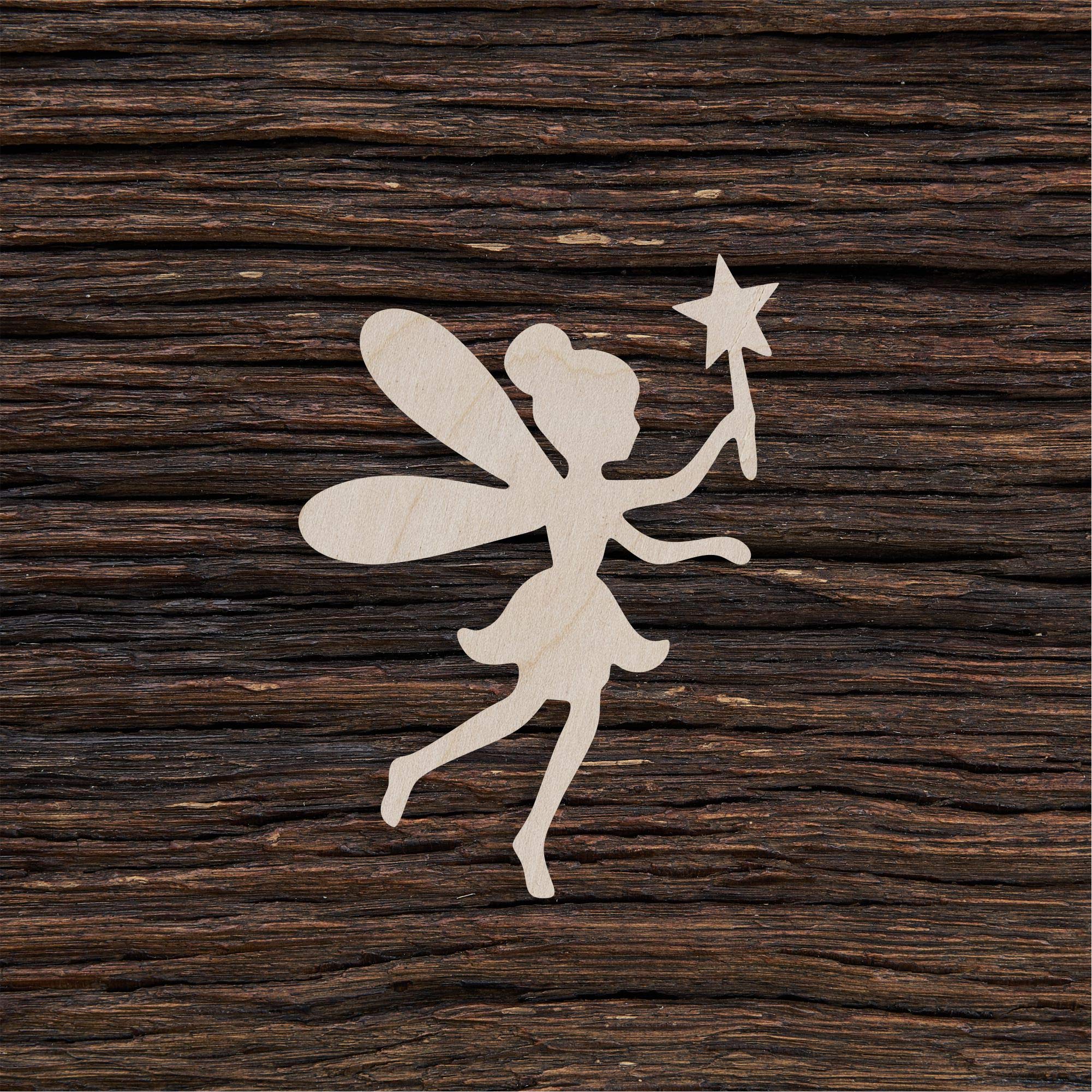 Decorazioni Giardino Fate In Truciolato Laser - Sagome 14x15cm Per Artigianato, Fai-Da-Te E Progetti Creativi - Foto 2