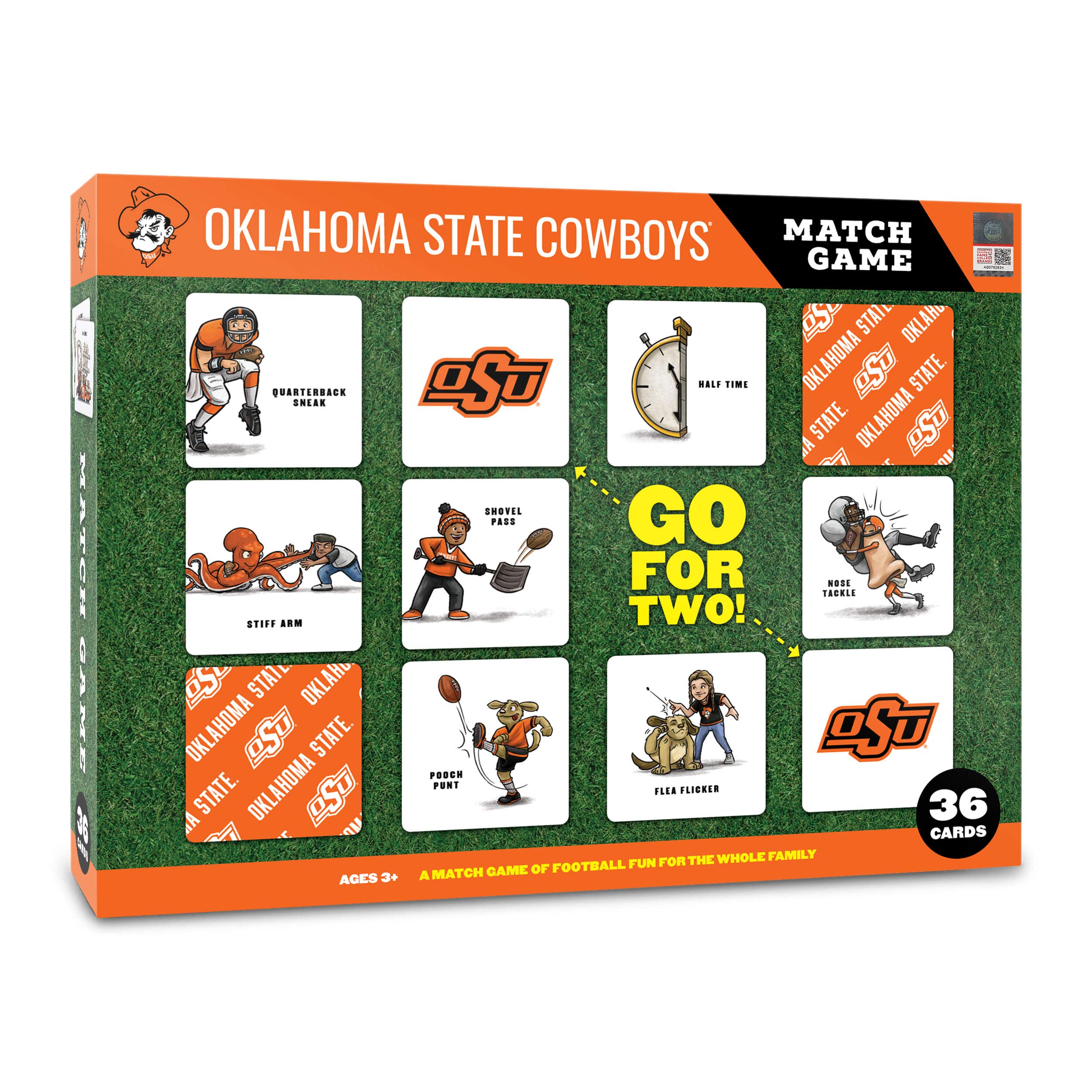 YouTheFan NCAA Officially-Licensed Memory Match Game - Humorous, Team-Specific, Original Hand-Drawn Artwork, Fun for the Whole Family, for Fans Young and Old
