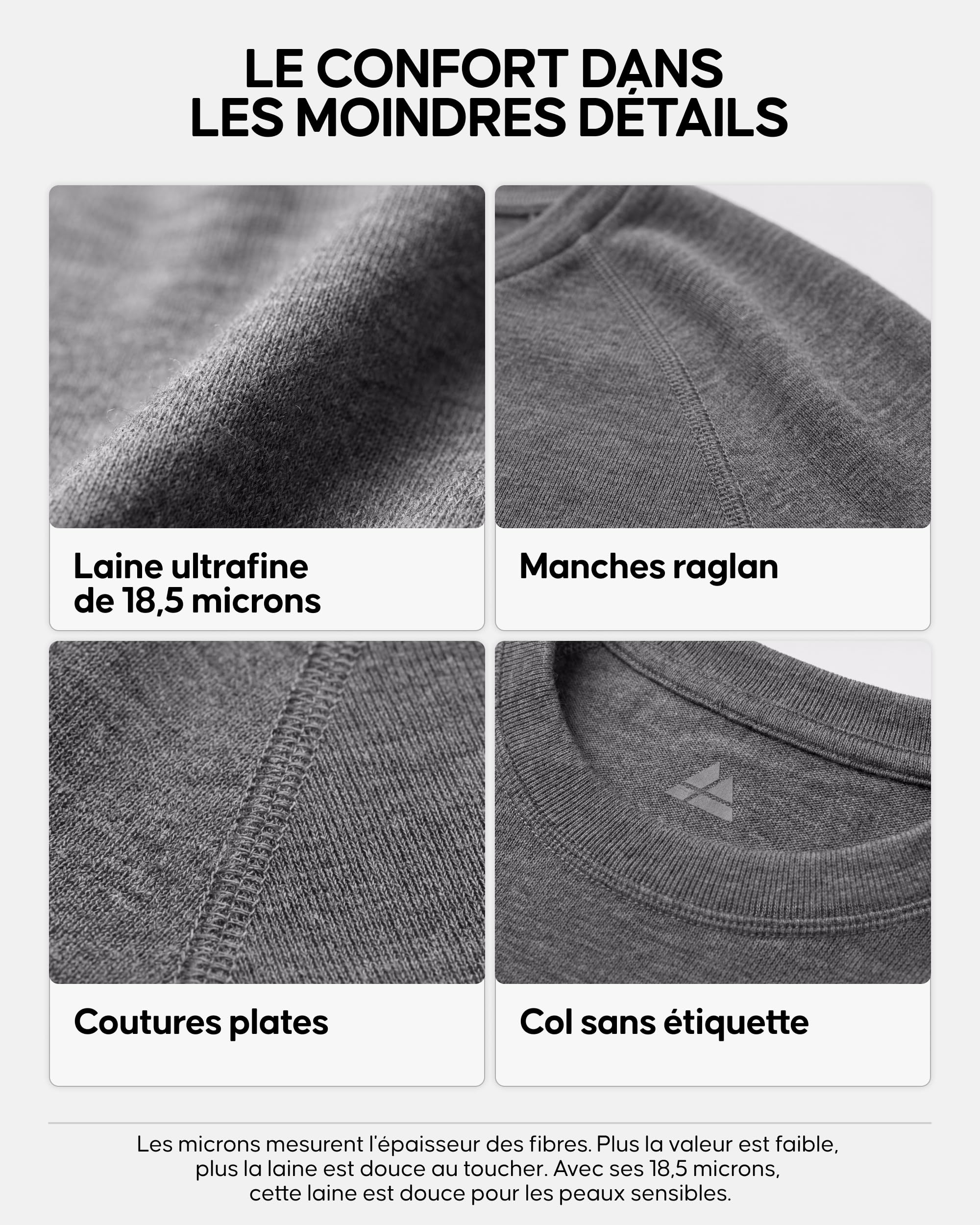 DANISH ENDURANCE T-Shirt sous-Couche en Laine Mérinos Homme, 180 g/m² | T-Shirt Sous-Couche en Laine Mérinos, 180 g/m², Respirant et Évacuant l'Humidité, pour la Randonnée et le Ski
