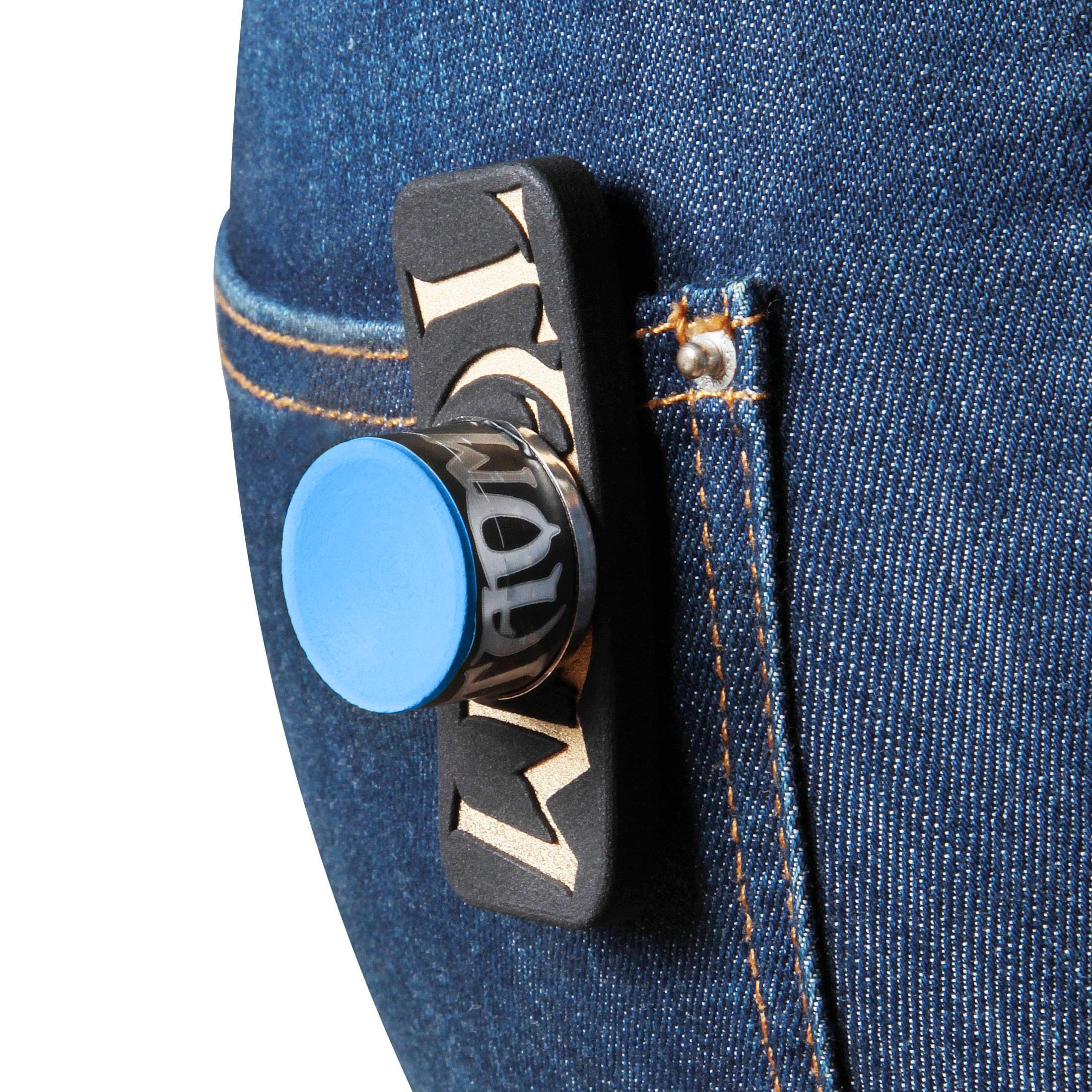 TAOM Magnetite Combo Billardkreidehalter V10 Billard Pool Queue Premium Kreide blau in Markenbox