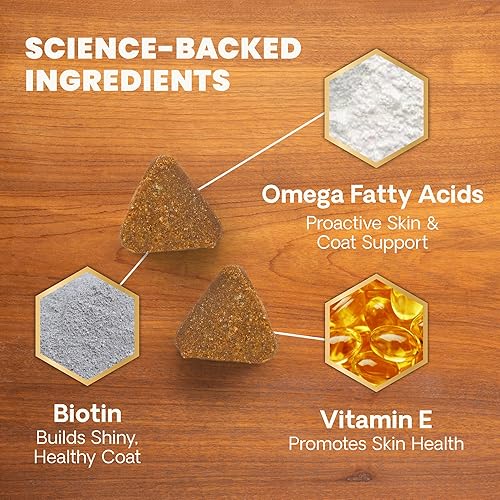 Miniatura 12 de VetriScience Remedio para bolas de pelo para gatos, 60 masticables, suplementos y vitaminas para gatos para control de bolas de pelo y apoyo