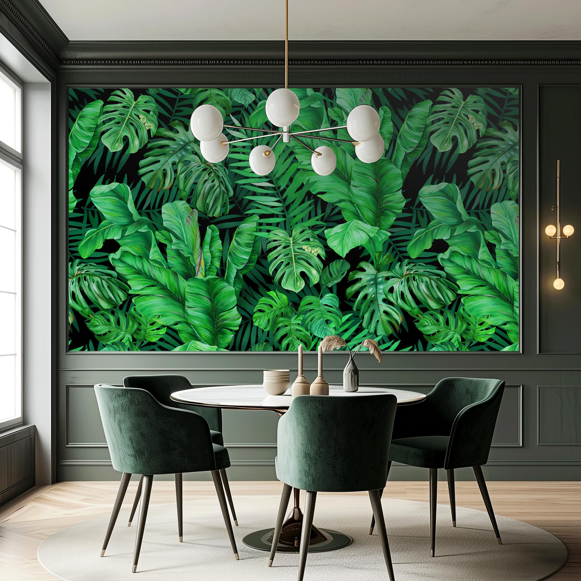 Holden Living Wall Wallpaper Tropical Leaves Foliage Leaf Jungle - Choose Colour