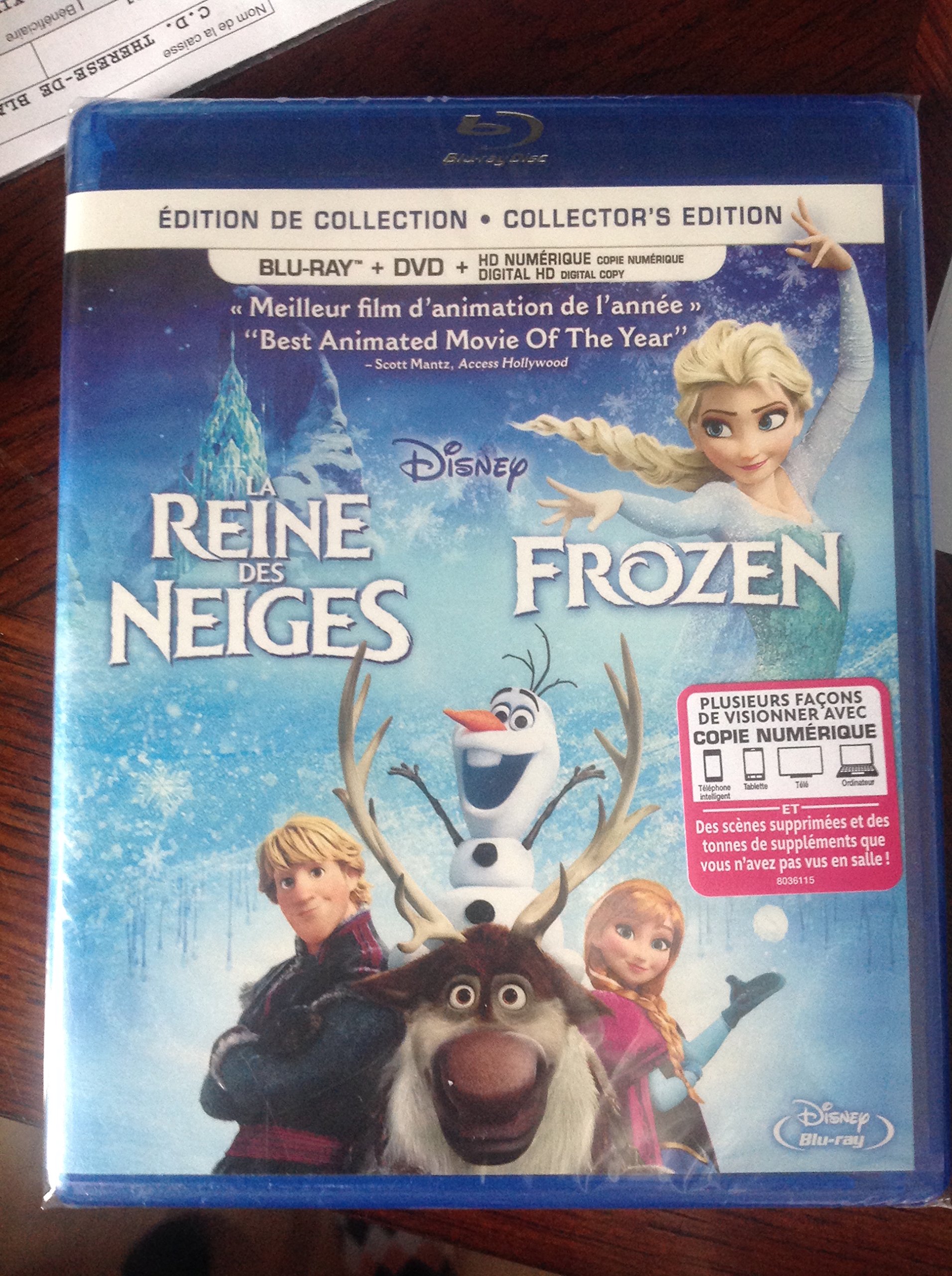 La reine des neiges / Frozen [Blu-ray + DVD + copie numrique] [Blu-ray]