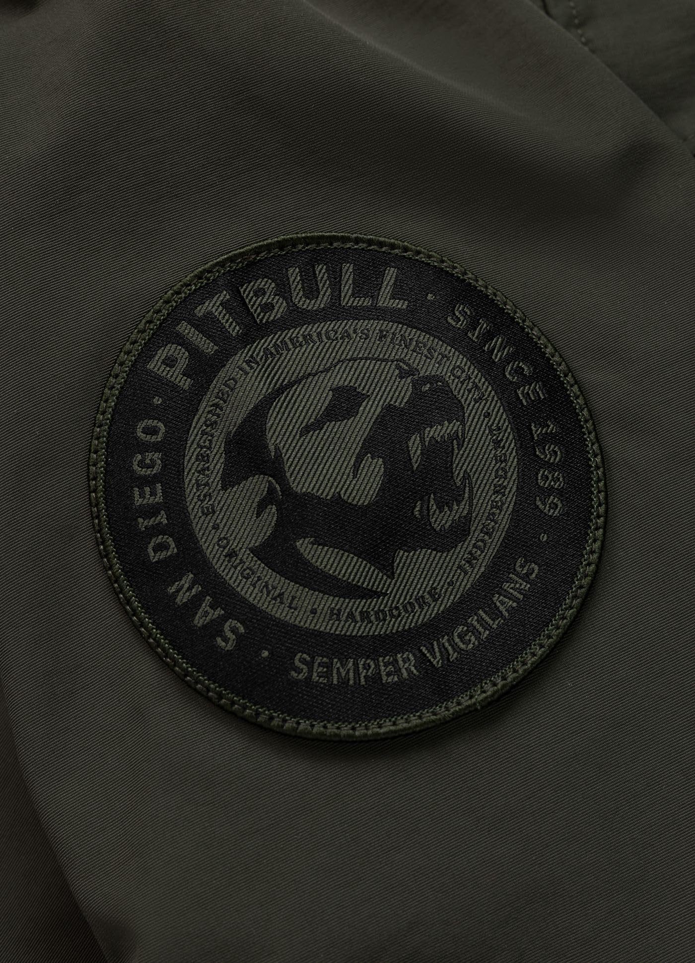 PITBULL Meandro męska kurtka przejściowa z kapturem, kurtka przeciwwiatrowa, anorak, kurtka outdoorowa z zamkiem błyskawicznym i kieszeniami