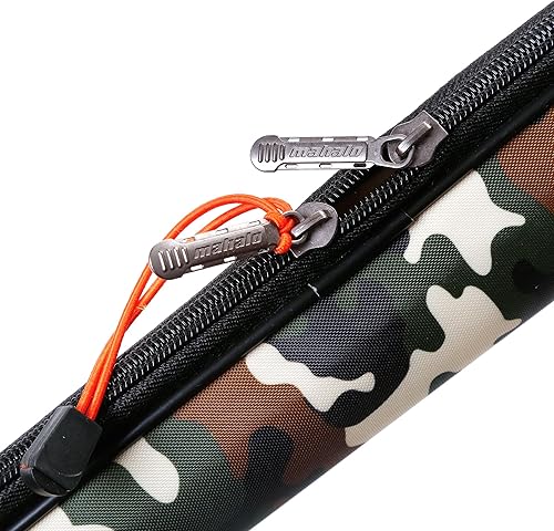 Miniatura 11 de Bolsa para caña de pesca plegable, 45 pulgadas, duradera, de almacenamiento, portable, bolsas para barras y tubos (para 2 unidades de 7 pies)