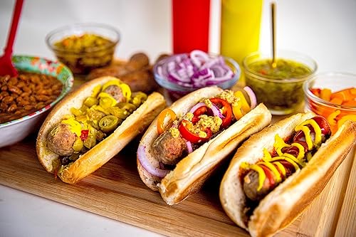 Miniatura 4 de Homecraft - Parrilla eléctrica para salchichas y mocosos con bandeja de goteo de aceite, asa de transporte y almacenamiento de cables, hasta 5