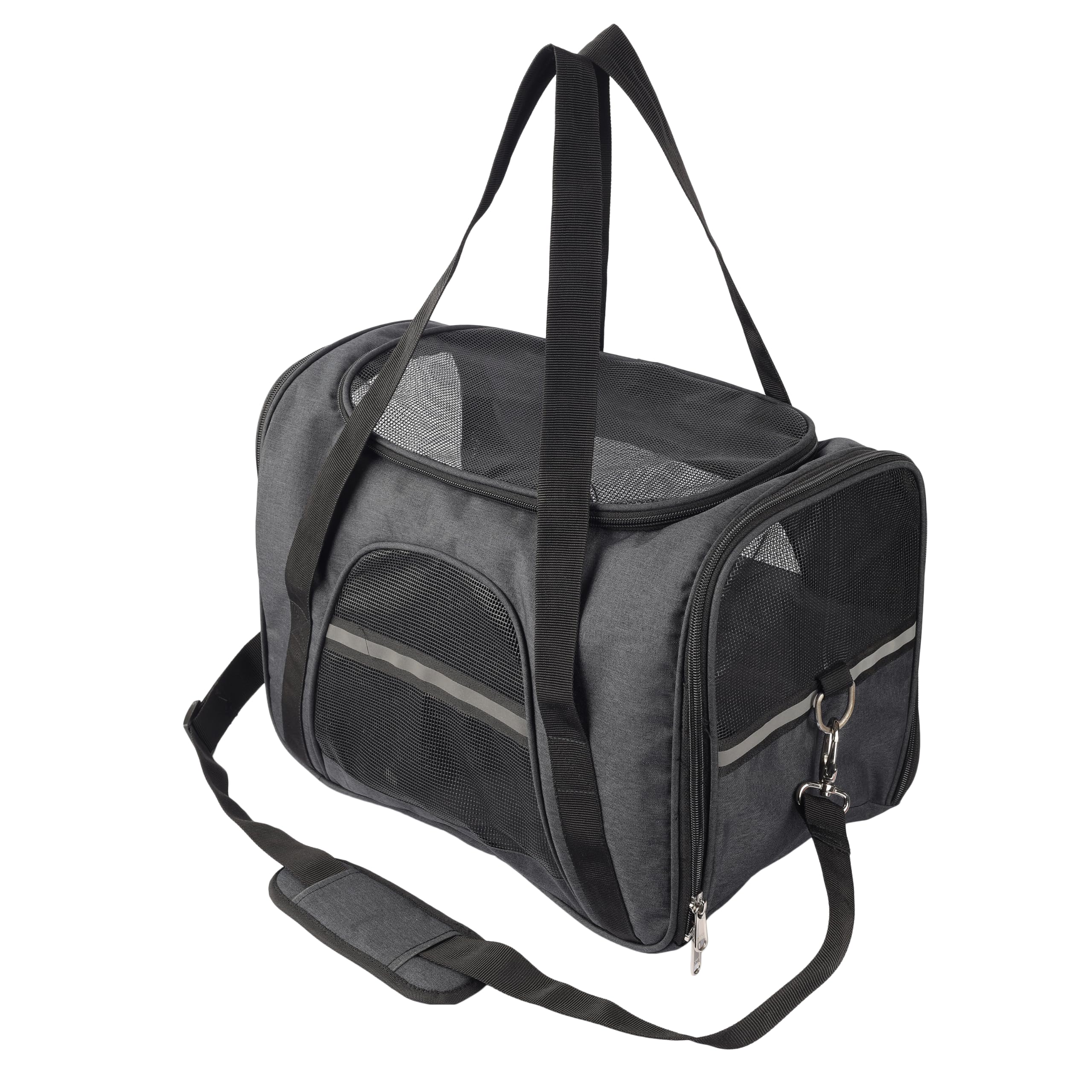 Anarjy Premium Compact Mesh Pet Airline Travel Carrier Bag for Small to Medium-Sized Pets - Secure, Comfortable, and Stylish Travel Solution with Breathable Ventilation | Black (B0CPJL952Y) Amazon Price History, Amazon Price Tracker