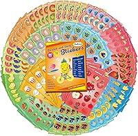 Vista 10 de HORIECHALY Calcomanías para rascar y oler para niños, Calcomanías olorosas 85 hojas 17 aromas, más de 1600 diseños perfumados con bonitos patrones