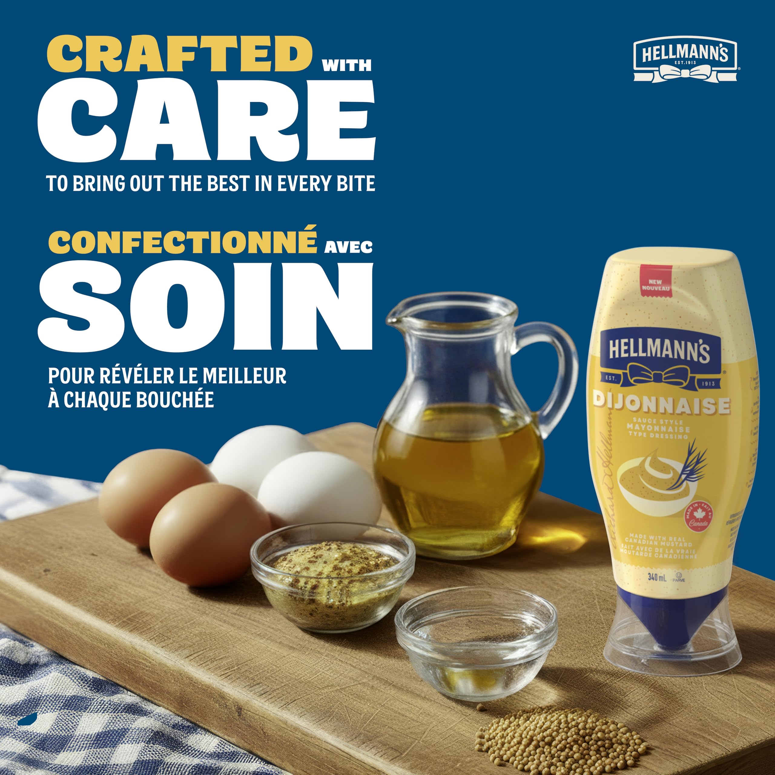 Hellmann's Dijonnaise Mayonnaise Type Dressing for Fries, Burgers