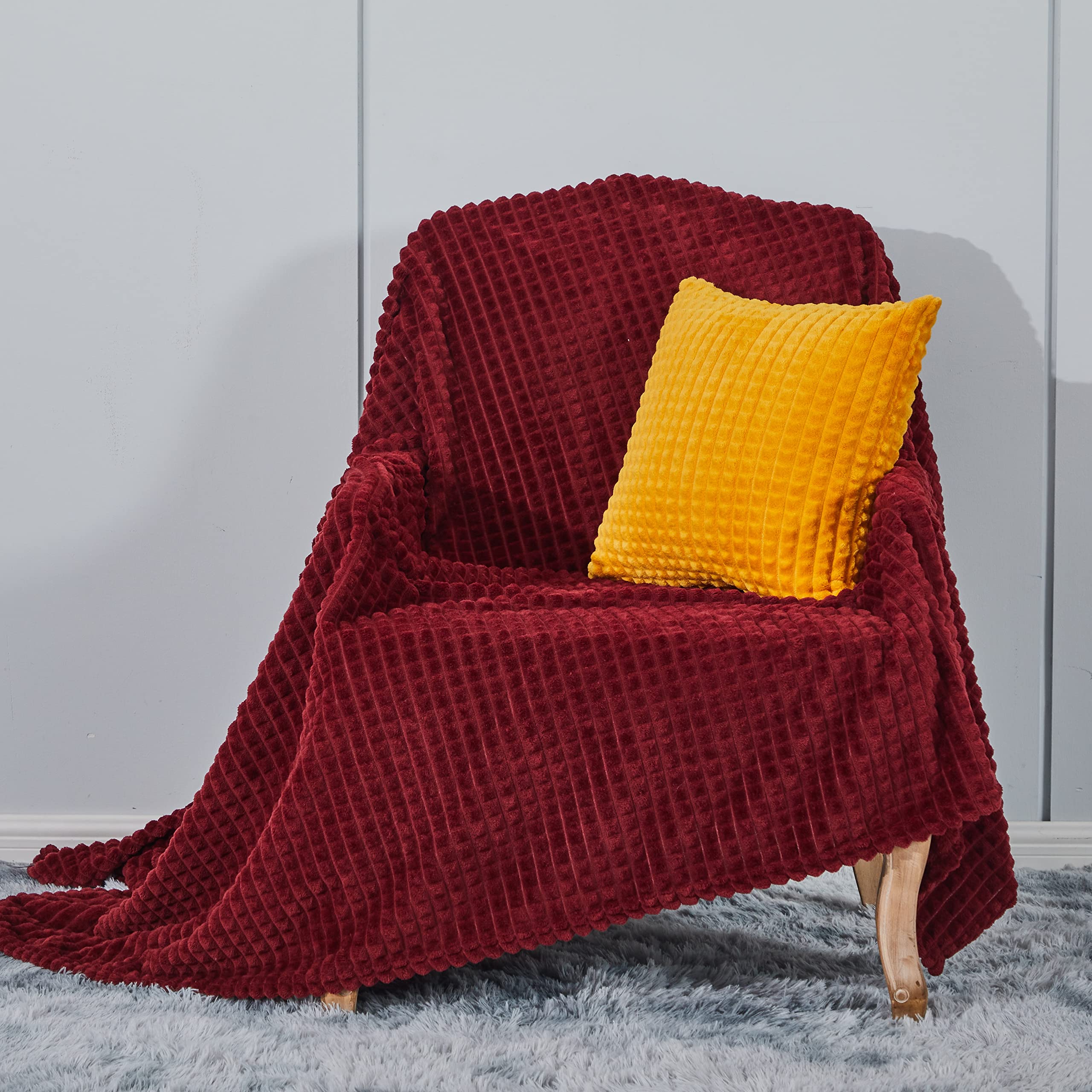 Couverture en polaire corail anti-froid, plaid flanelle d'été léger pour canapé et lit