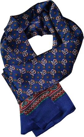 YSSP, 63" x 11" Mans 100 Pure silk scarf wrap Accessory neckwear gift