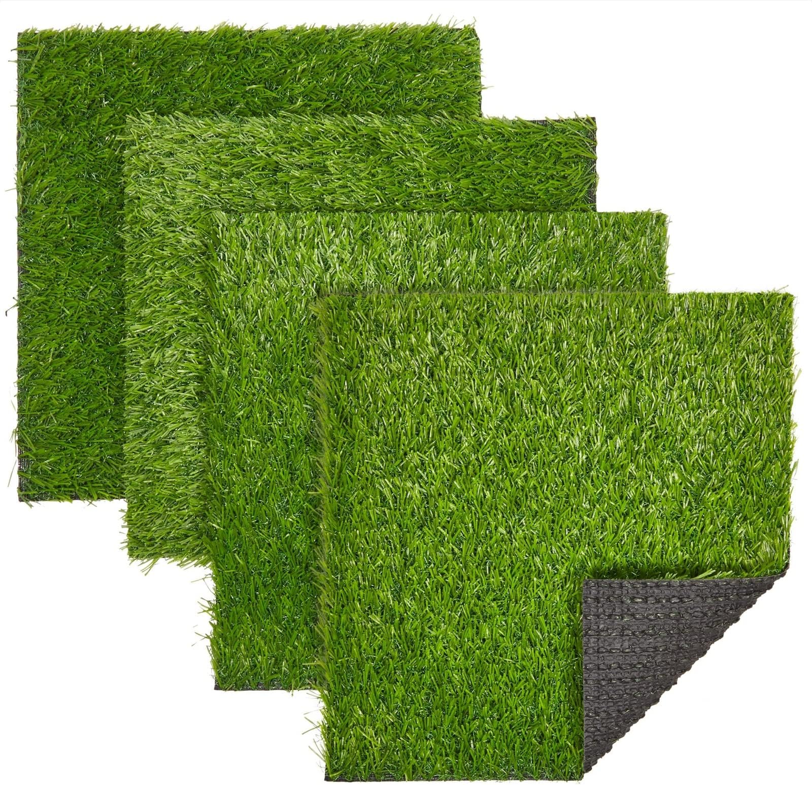 YASQZ Artificial Grass Craft, 8 Pcs Fake Grass Craft/Faux Grass Tiles
