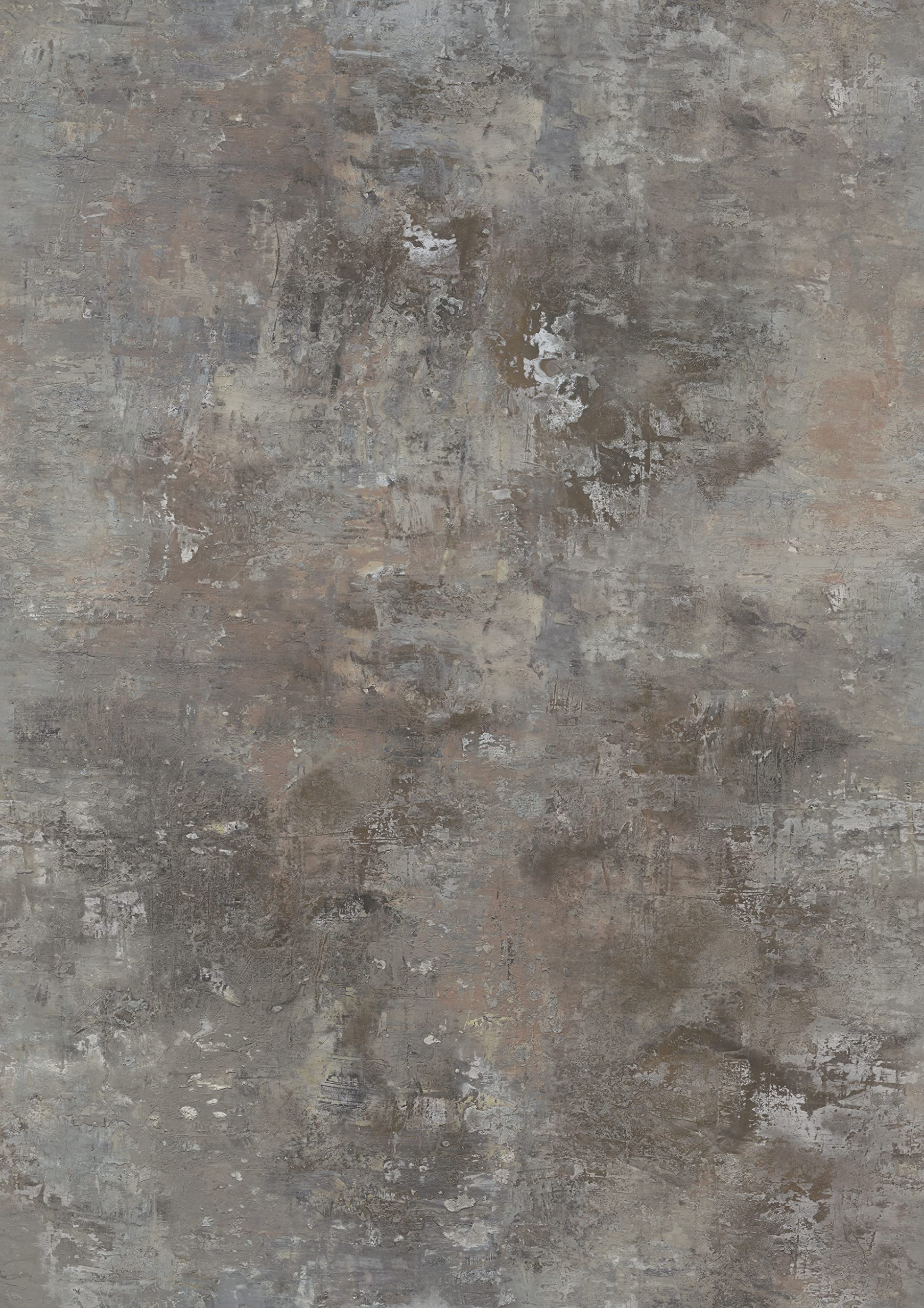 Papier peint panoramique intissé Rasch gris pour un salon style loft industriel