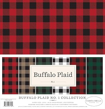 Carta Bella Paper Company paper, red, green, blue, navy 12-x-12-Inch