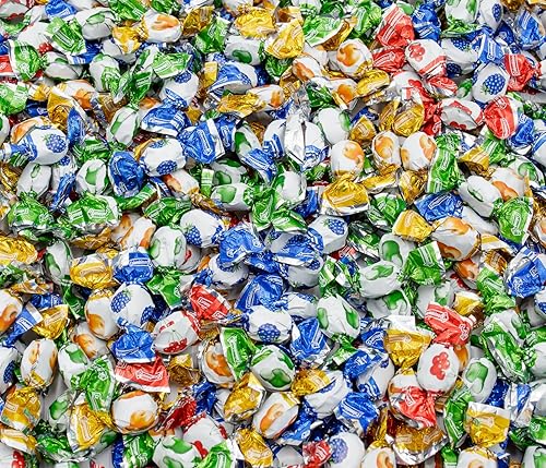 Miniatura 8 de FRUIT FILLED Hard Candy 2 lb  Bulk Bag, 4 Assorted Flavors, Fruity Liquid Center & Hard Shell, Individually Wrapped (540 Pieces), Colombina Drops