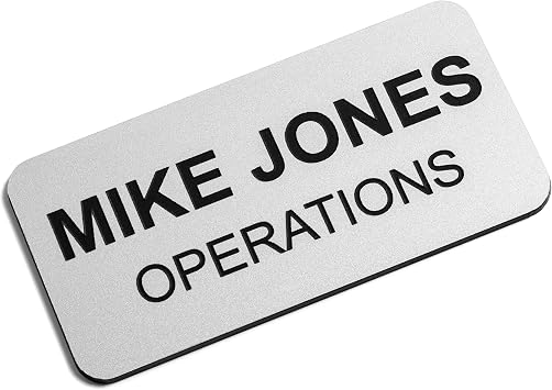 Providence Engraving Custom Engraved Name Tags, Personalized Name Tag