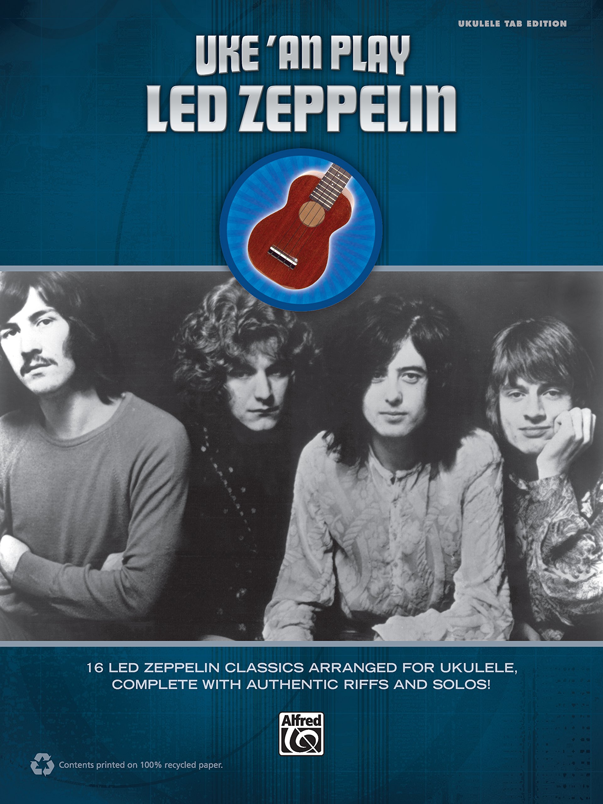Partitions Ukulélé Led Zeppelin pour apprendre les vrais riffs rock facilement sans solfège