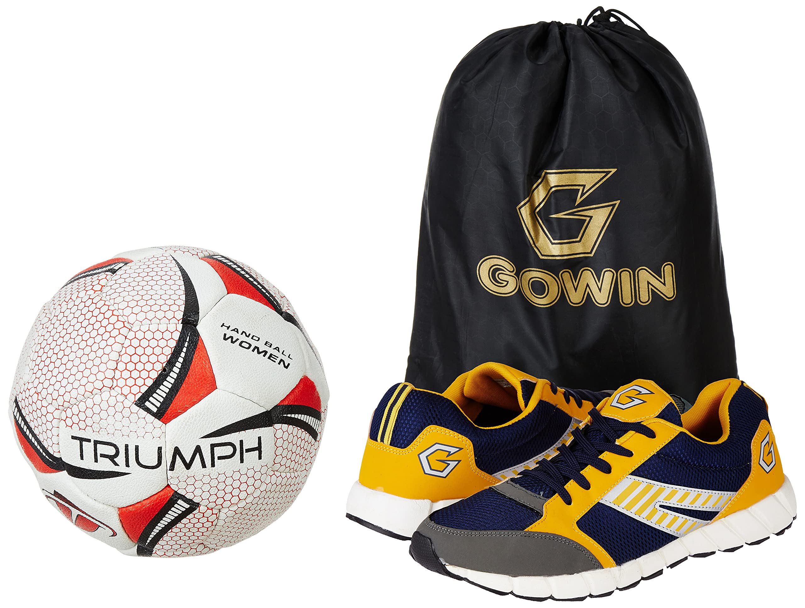 Sports Training Shoe Nx-2 Yellow Blue Size 11 With Triumph Handball Rubberised Junior-image-36