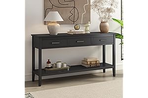 Merax Modern Console Table with Drawers