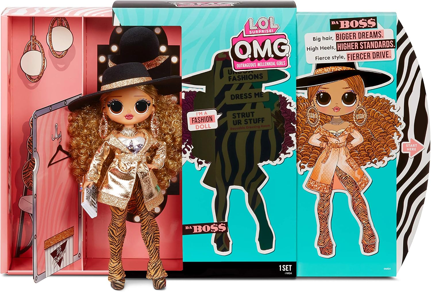 L.O.L. Surprise! O.M.G. Series 3 Da Boss Fashion Doll with 20 Surprises