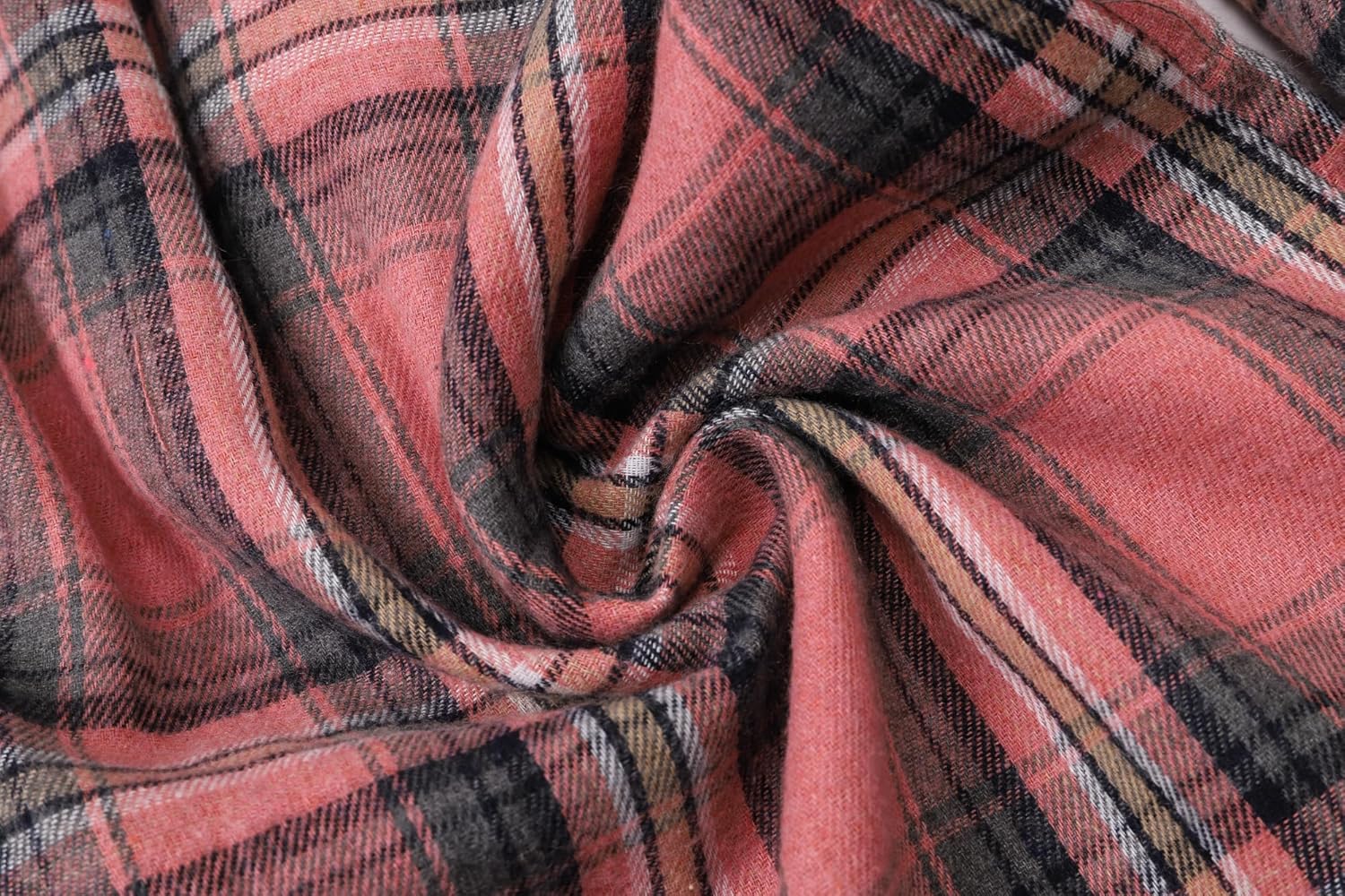 SANGTREE Mens and Boys Plaid Flannel Shirt Long Sleeve Casual Button Down Western Shirts with Chest Pockets - Image 8