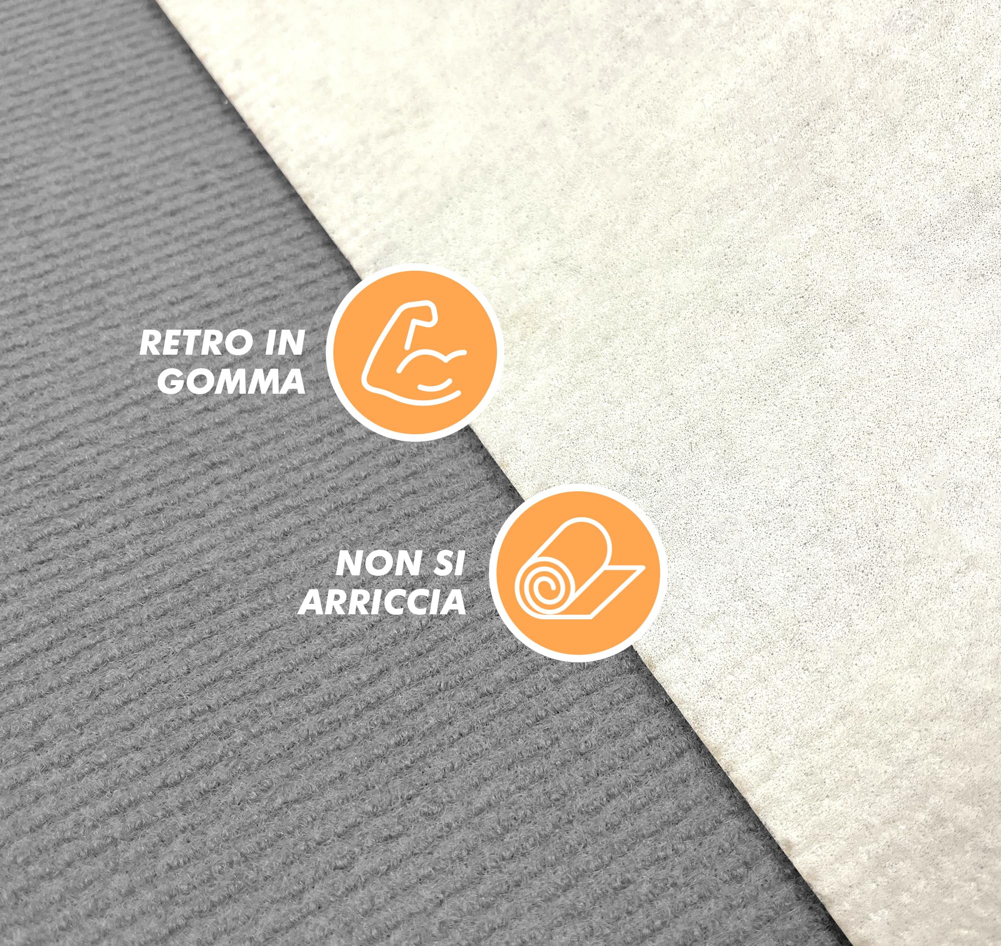 Tappeto Protettivo Per Sedia Da Ufficio 95x120cm Grigio - Salvapavimento Antigraffio - Foto 8