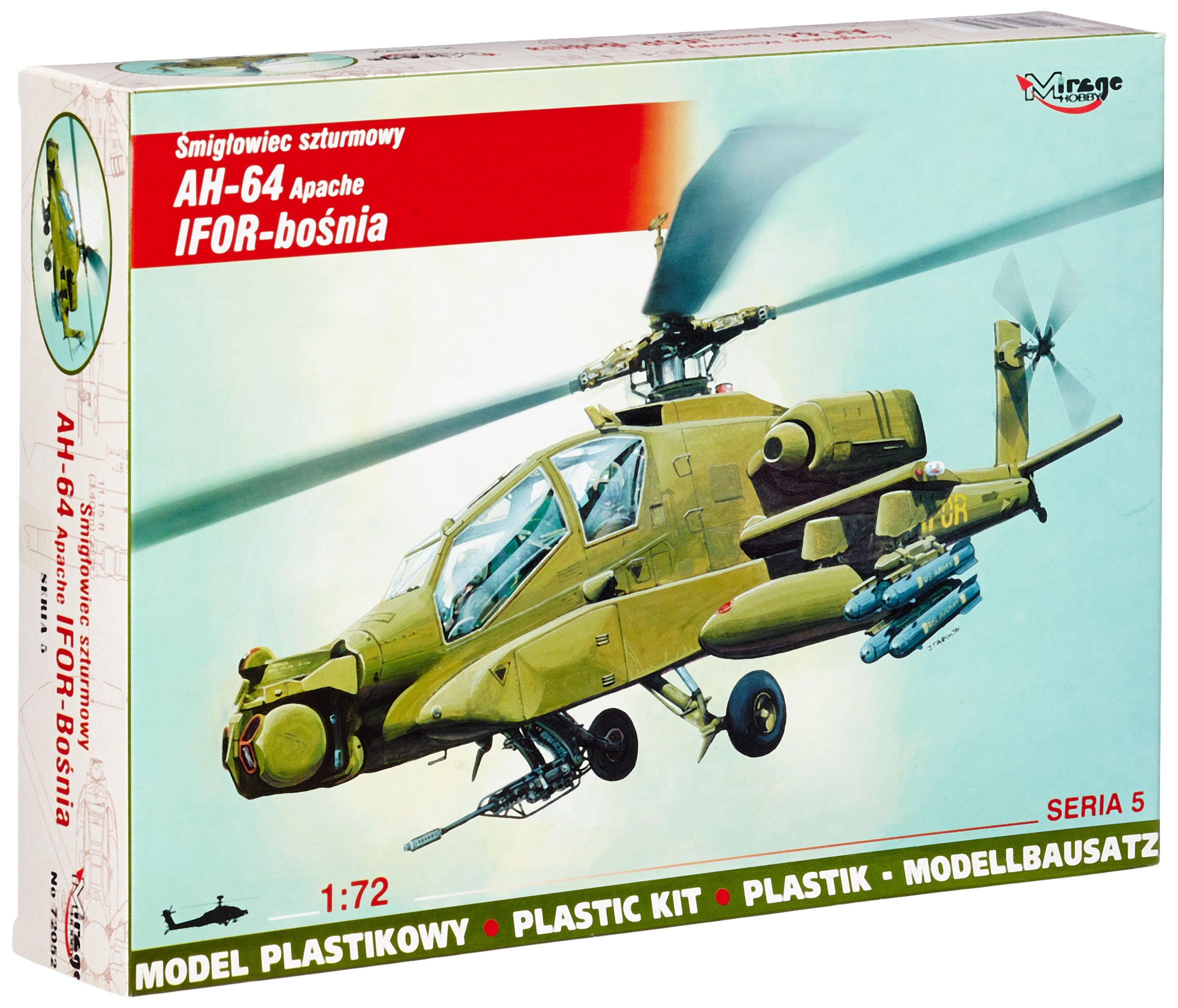 Amazon | ミラージュホビー 72052 1/72 AH-64 アパッチヘリ・ボスニア