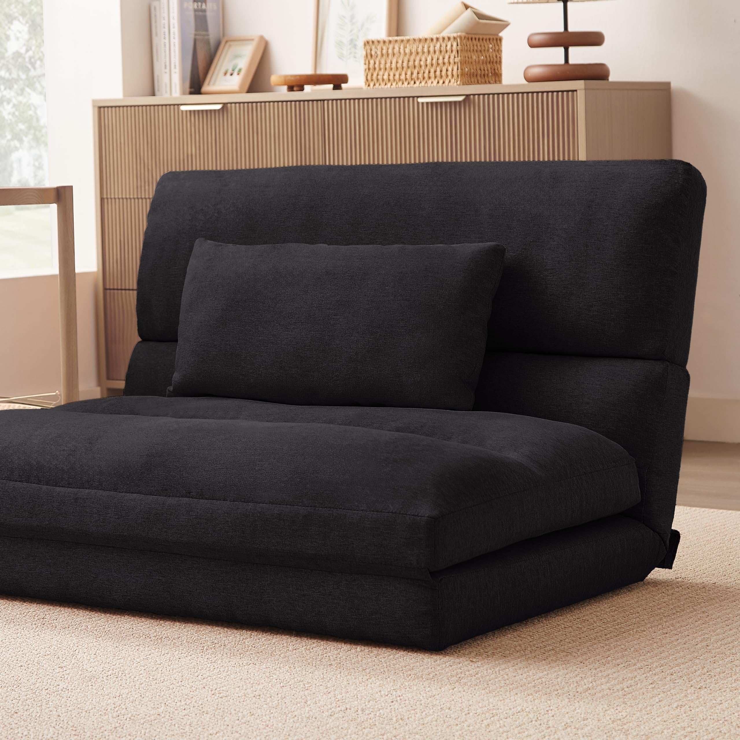 Amazon｜折りたたみ ソファベッド 幅103cm 2人掛け リクライニング5