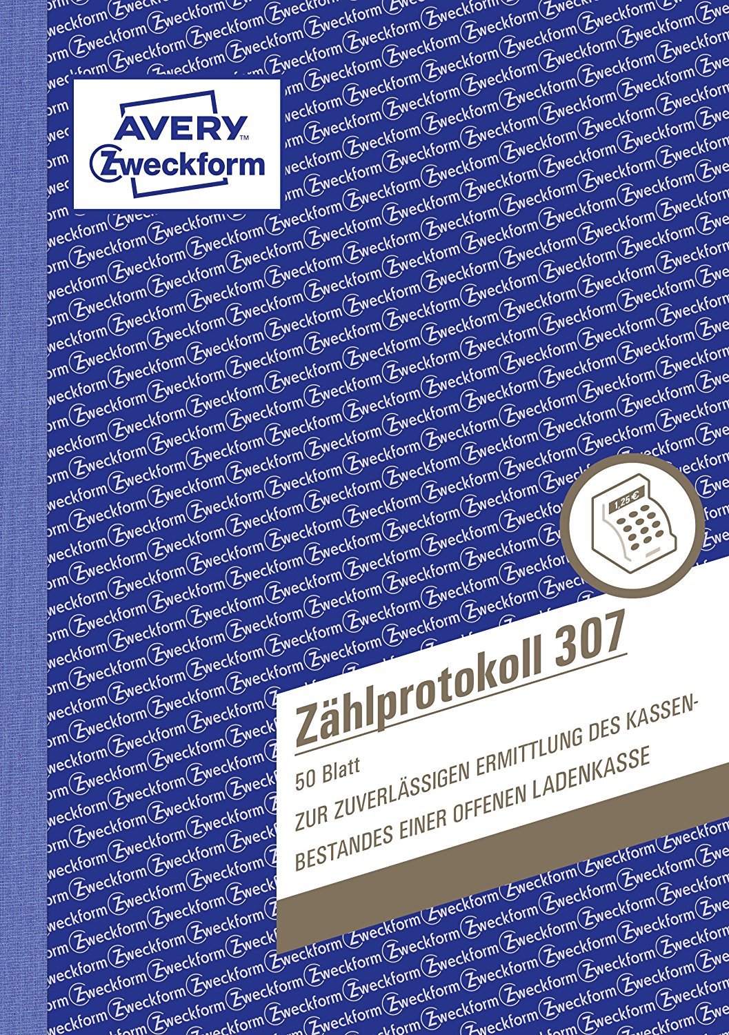 Avery Zweckform 307 Zählprotokoll für offene Ladenkassen (A5, 50 Blatt) weiß (5)